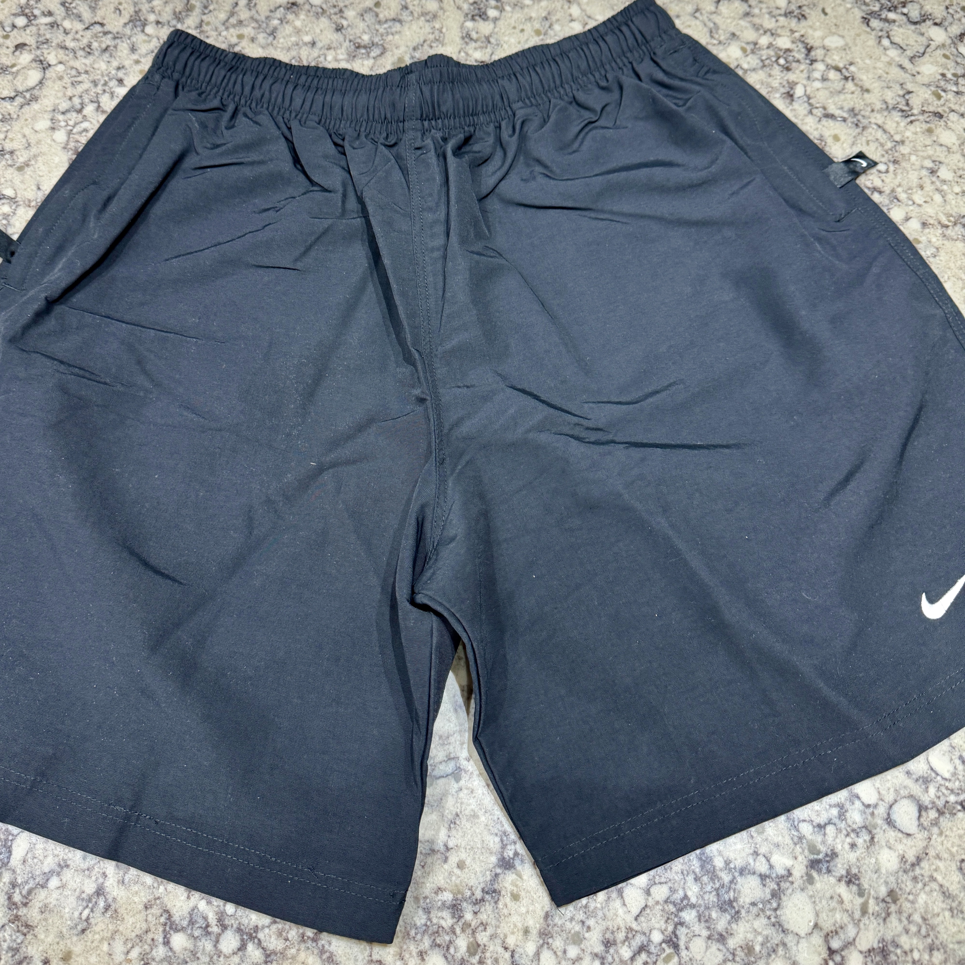 Nike NRG Solo Swoosh Shorts Black - US/EU 착용 스타일 - 1