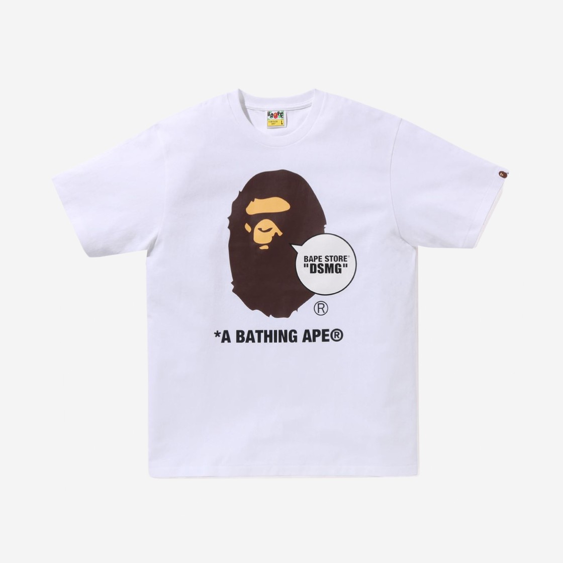 BAPE Store DSMG Ape Head T-Shirt White 상세 이미지 1