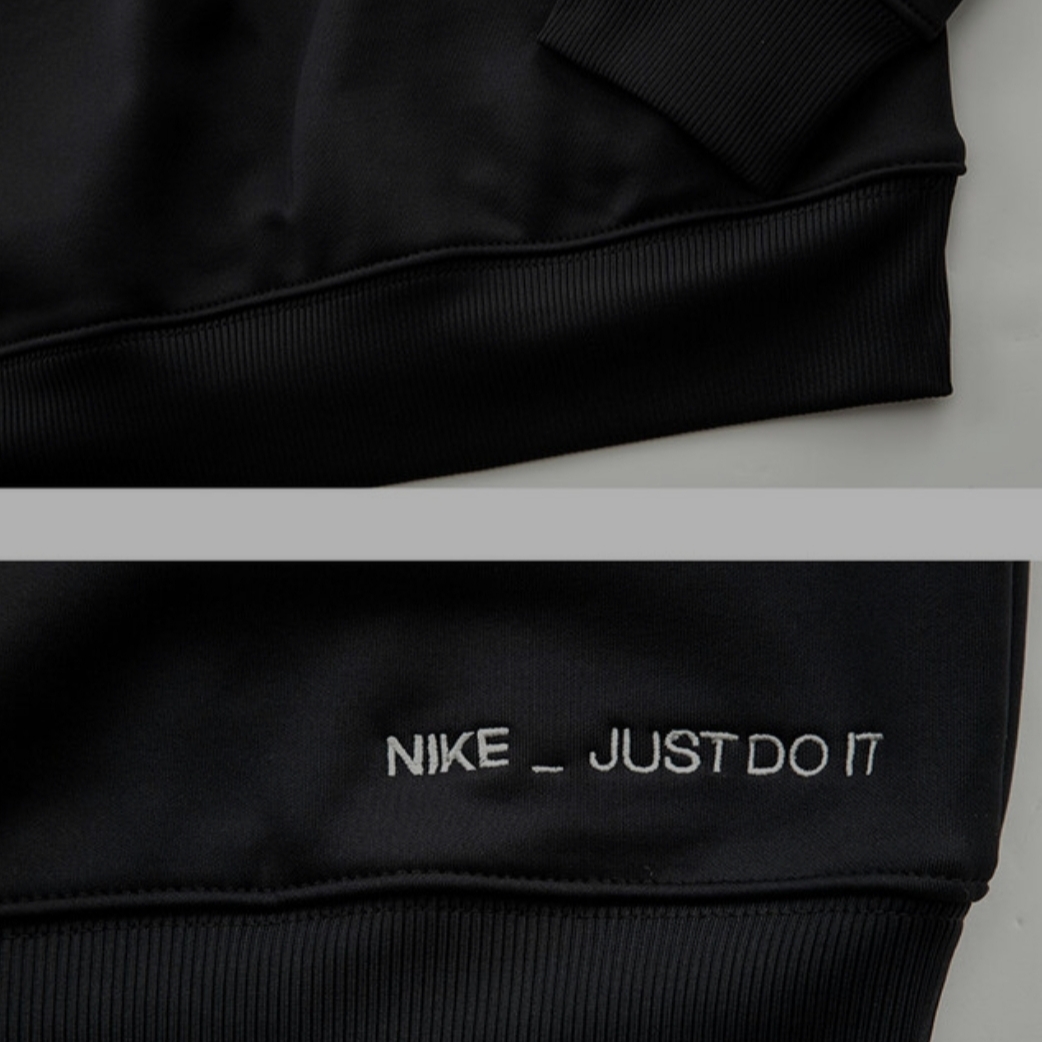 (W) Nike Therma-Fit All Time GX Crew Sweatshirts Black - Asia 착용 스타일 - 4