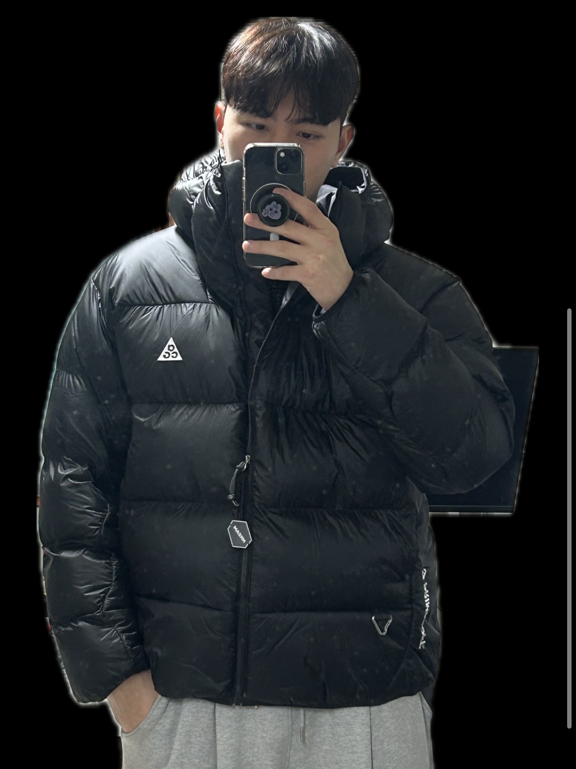 Nike ACG Therma-Fit ADV Lunar Lake Puffer Jacket Black - Asia 착용 스타일 - 2
