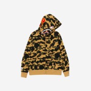 BAPE PONR 1st Camo 2nd Shark Full Zip Hoodie Yellow