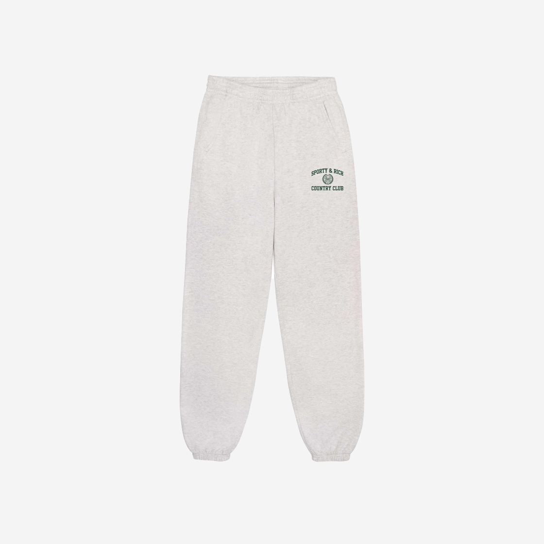 SWAW2312HG Sporty & Rich Varsity Crest Sweatpant Heather Gray