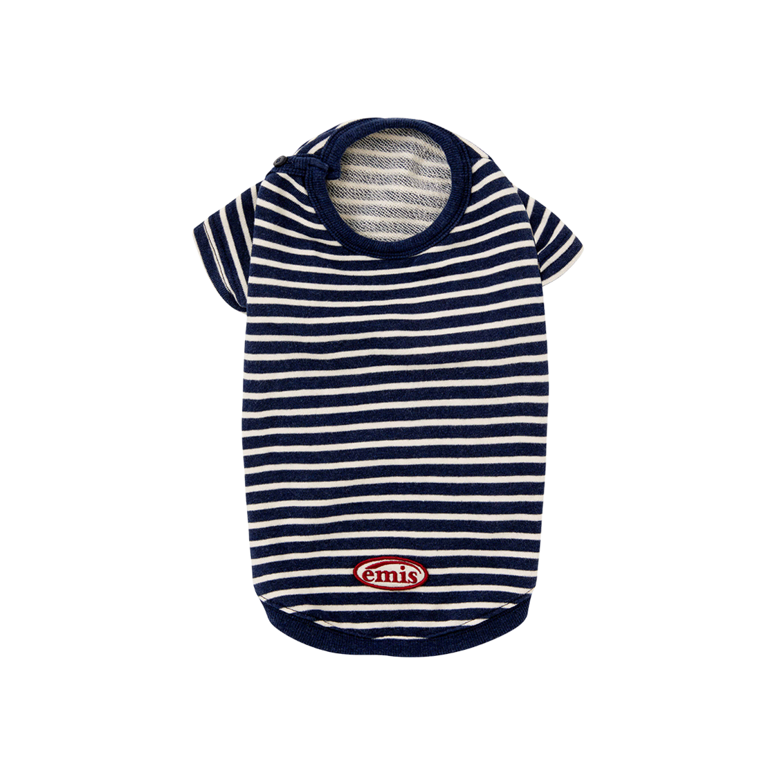 이미스 펫 버튼 스웨트 티셔츠 네이비(Emis Pet Button Sweat T-Shirt Navy) - 1