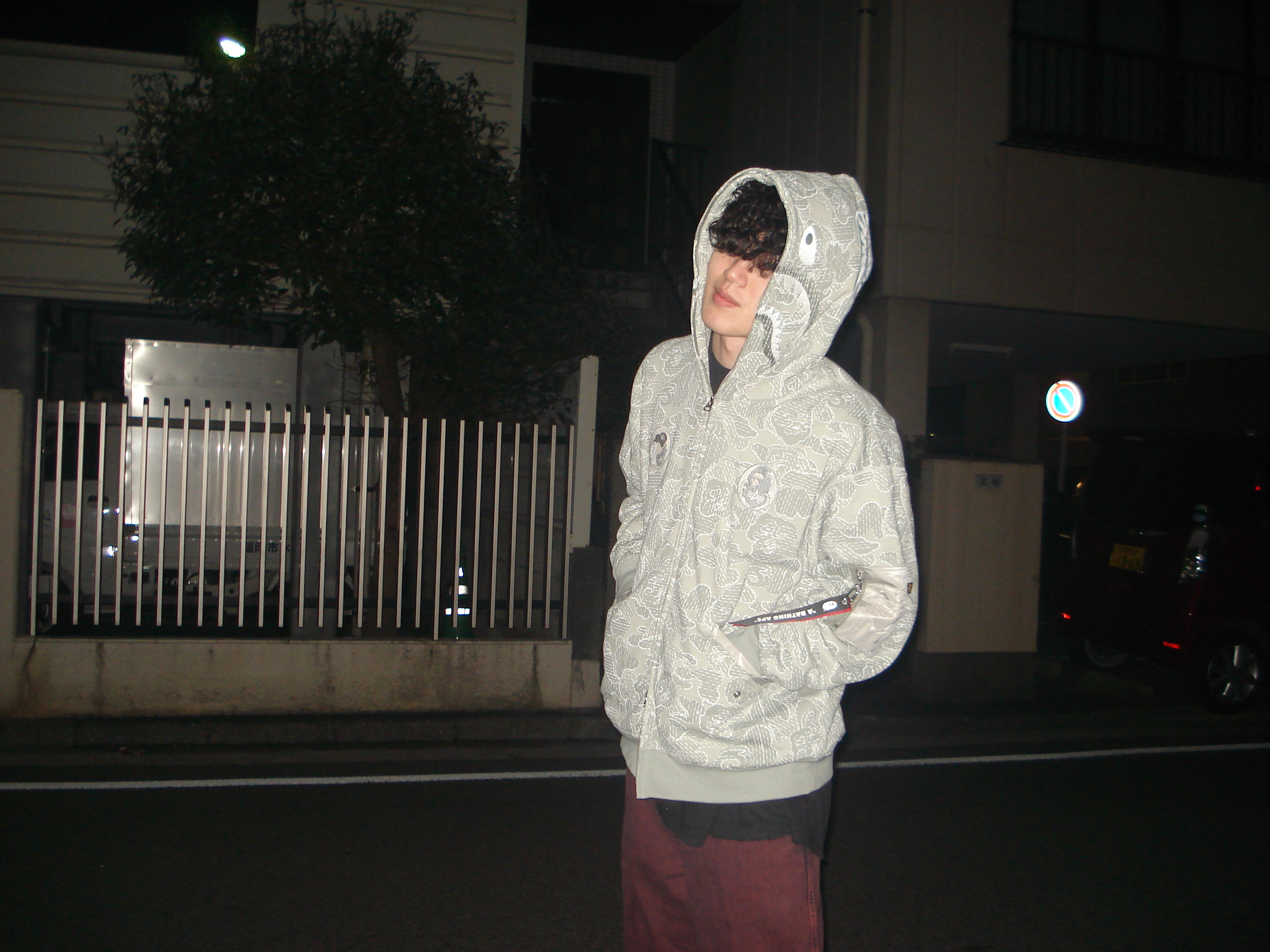 BAPE x Alpha Industries Shark Full Zip Hoodie Olive Drab, Balenciaga 3XL Sneakers Yellow Black 착용 스타일 - 3