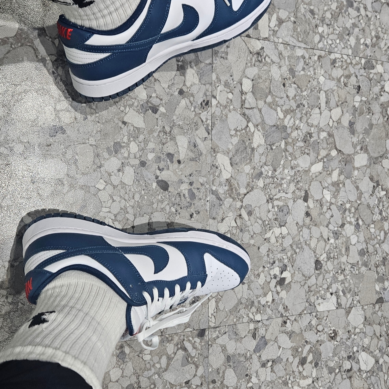 Nike Dunk Low Retro Valerian Blue 착용 스타일