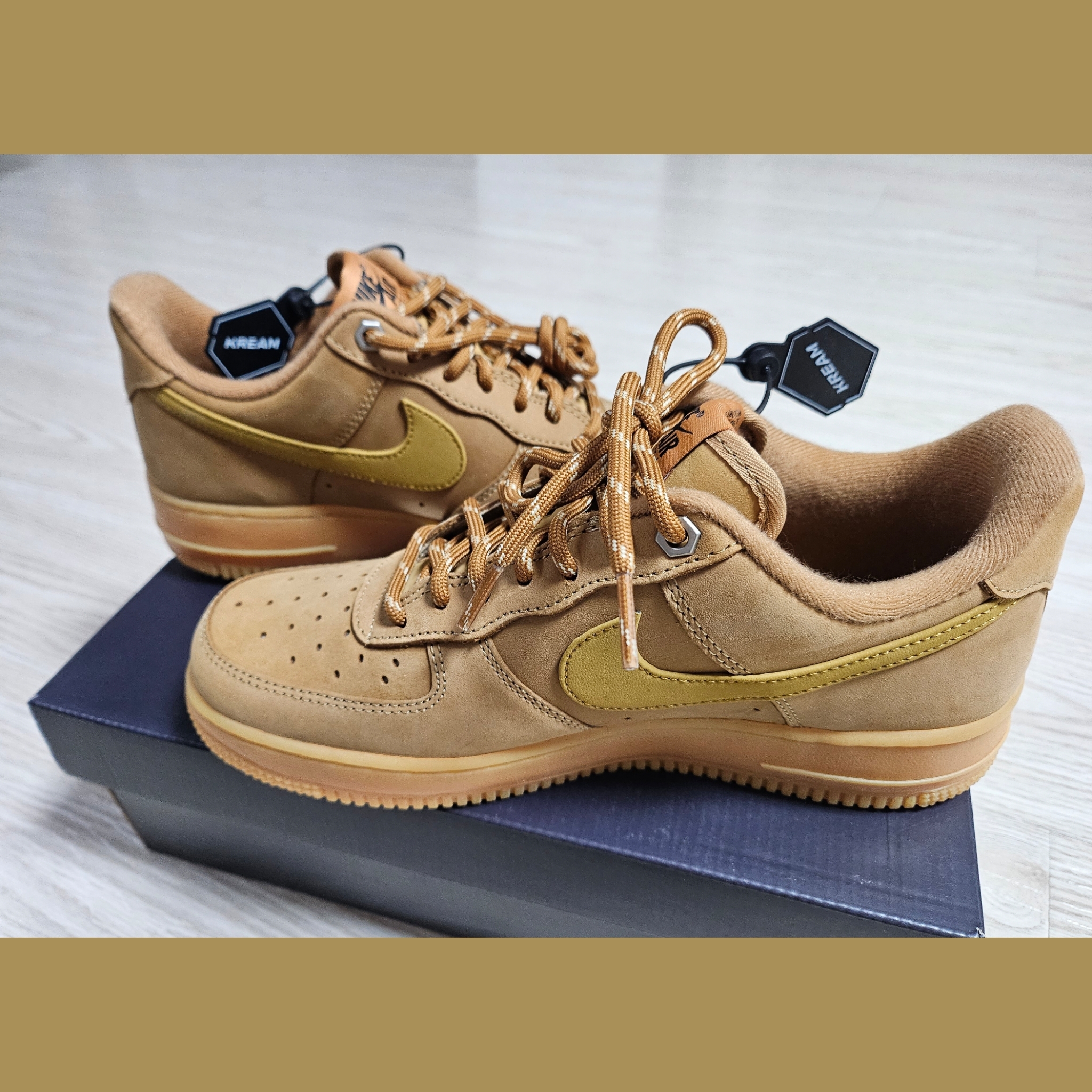 Nike Air Force 1 '07 WB Flax 착용 스타일 - 1