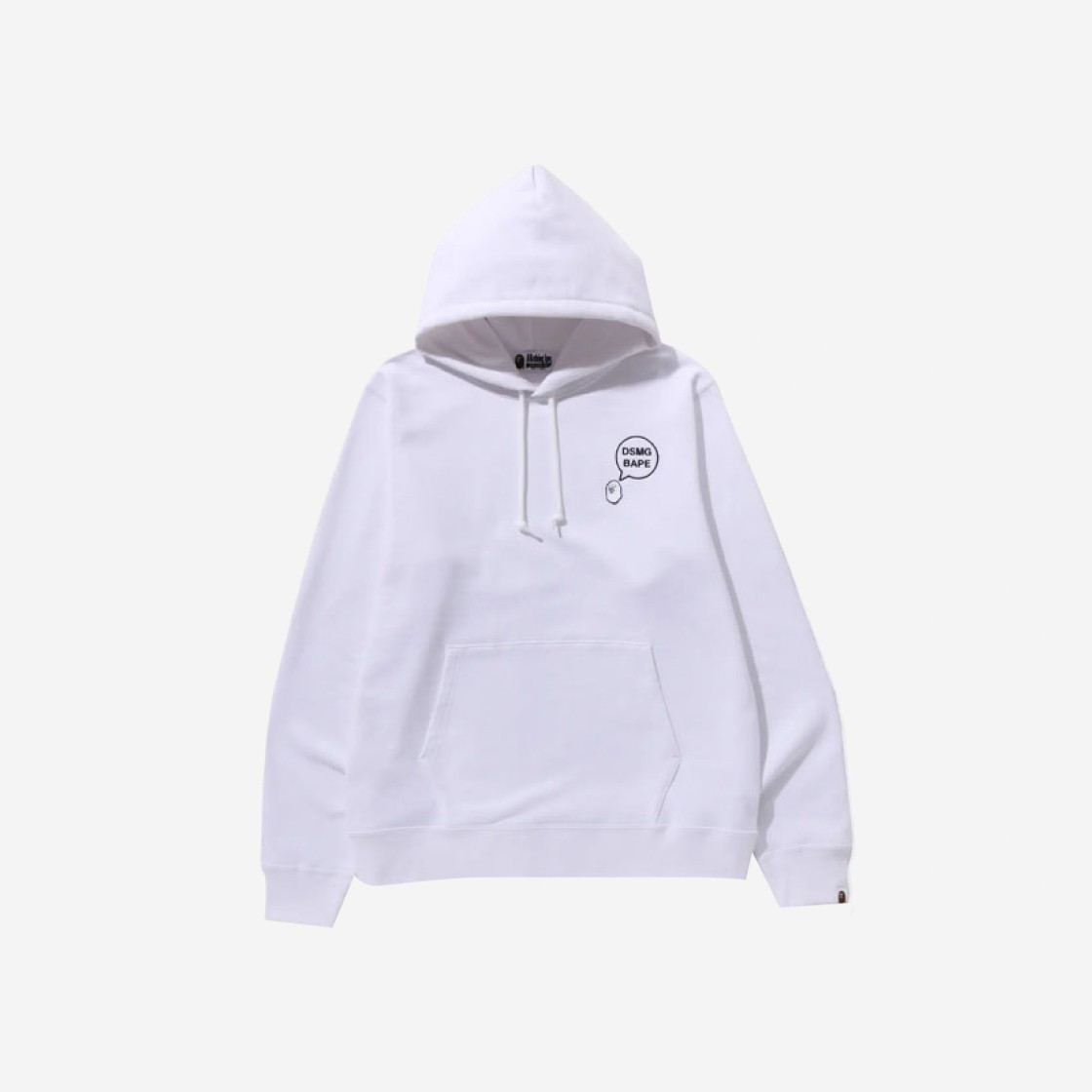 BAPE x DSM Pullover Hoodie White 상세 이미지 1