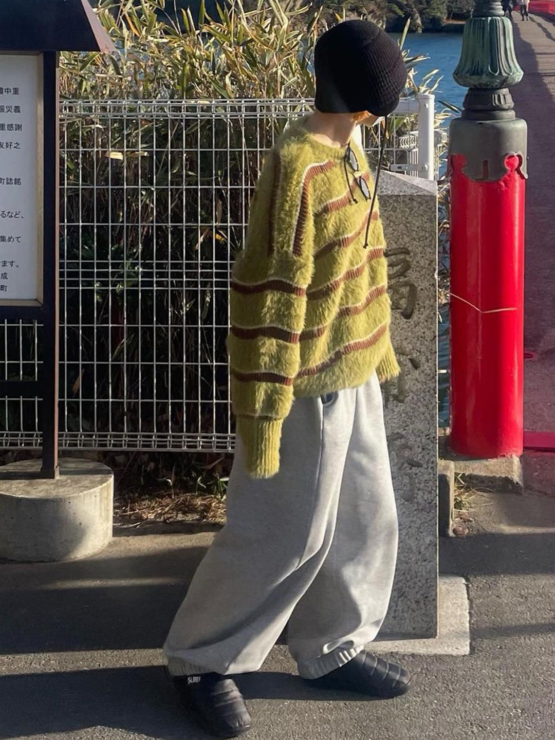 스부 퍼머넌트 F-라인 블랙, 스부 퍼머넌트 F-라인 베이지 착용 스타일 - 2
