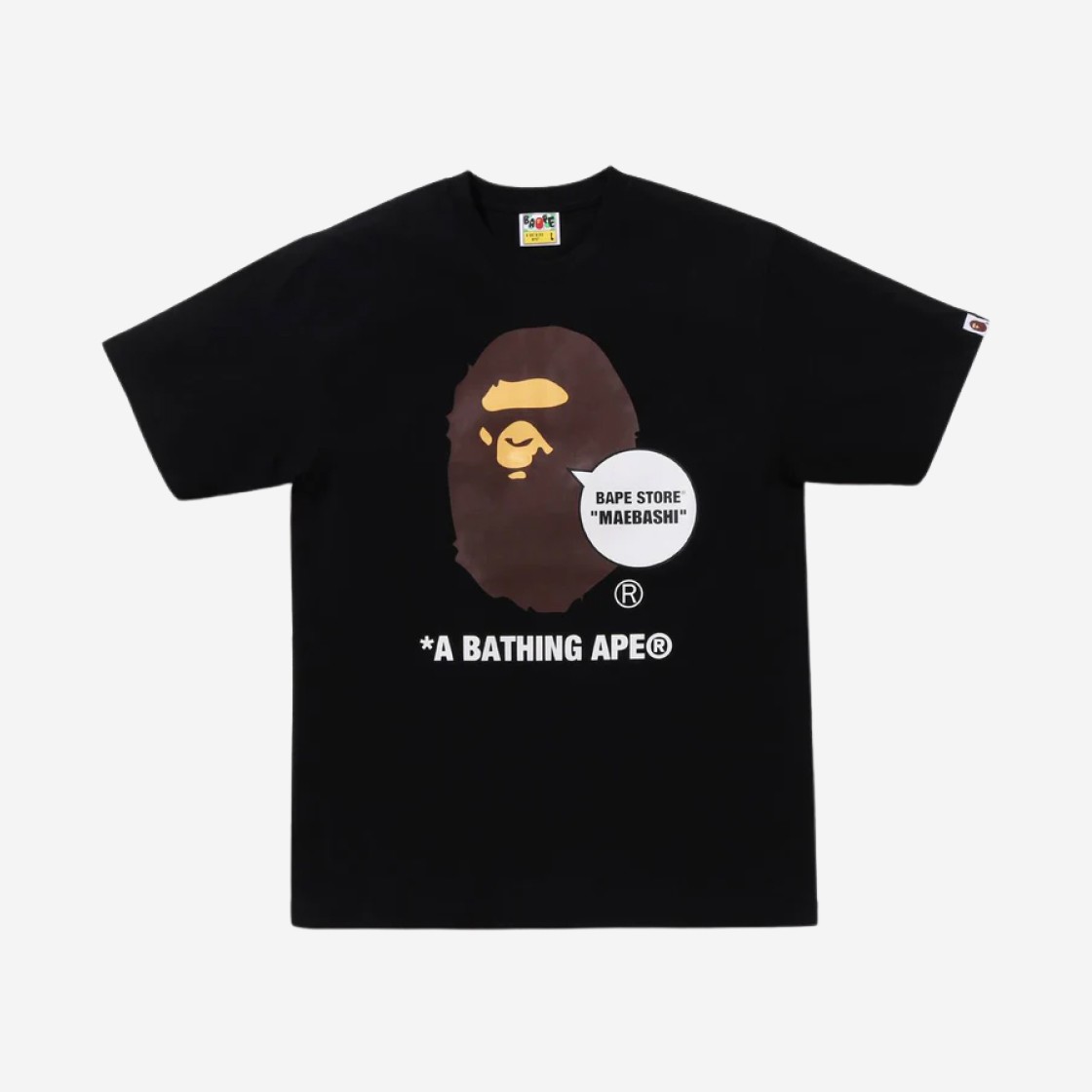 BAPE Store Maebashi Ape Head T-Shirt Black 상세 이미지 1