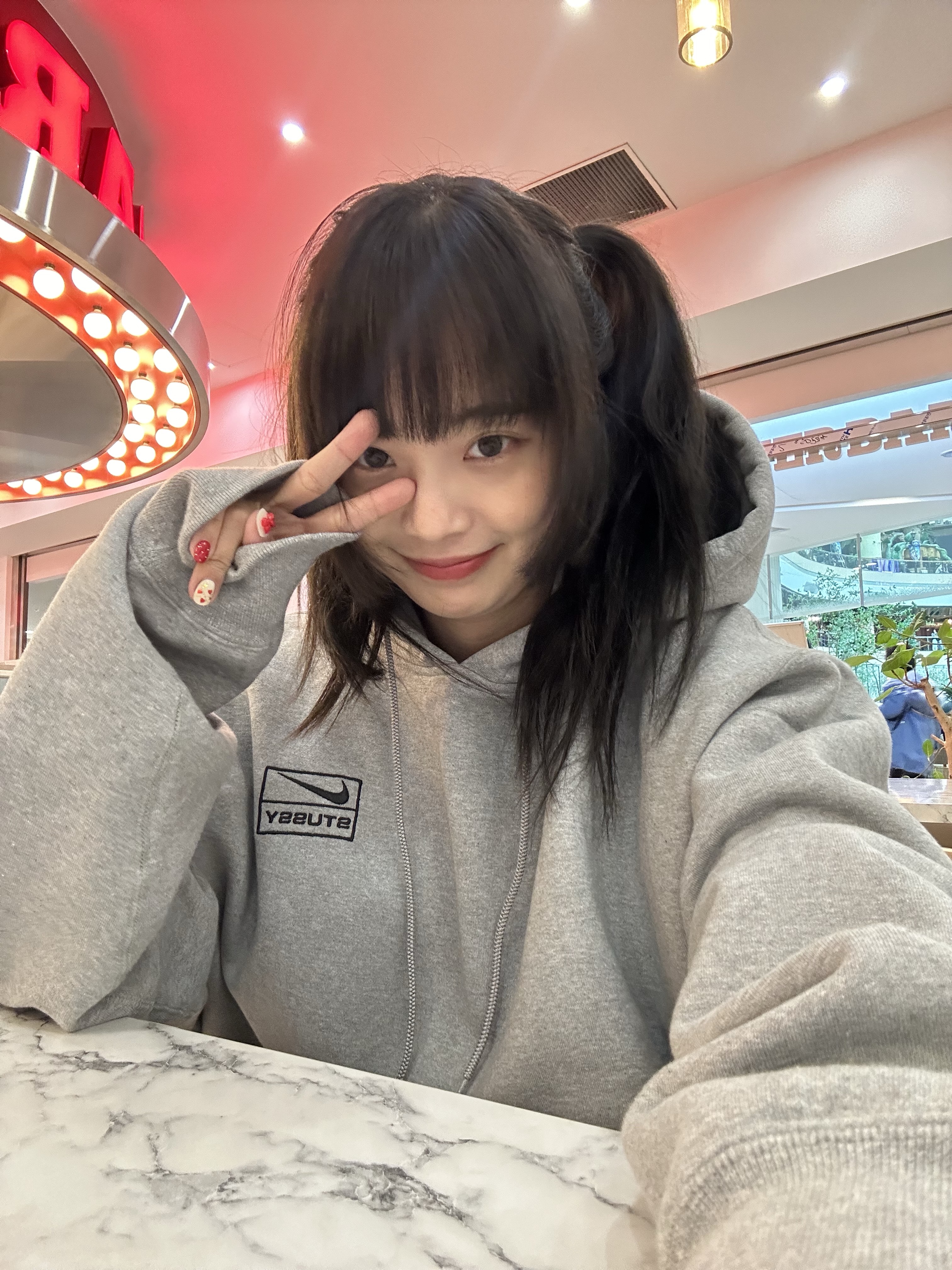 Nike x Stussy NRG RA Pullover Hoodie Dark Grey Heather (DJ9488-063) 착용 스타일 - 5