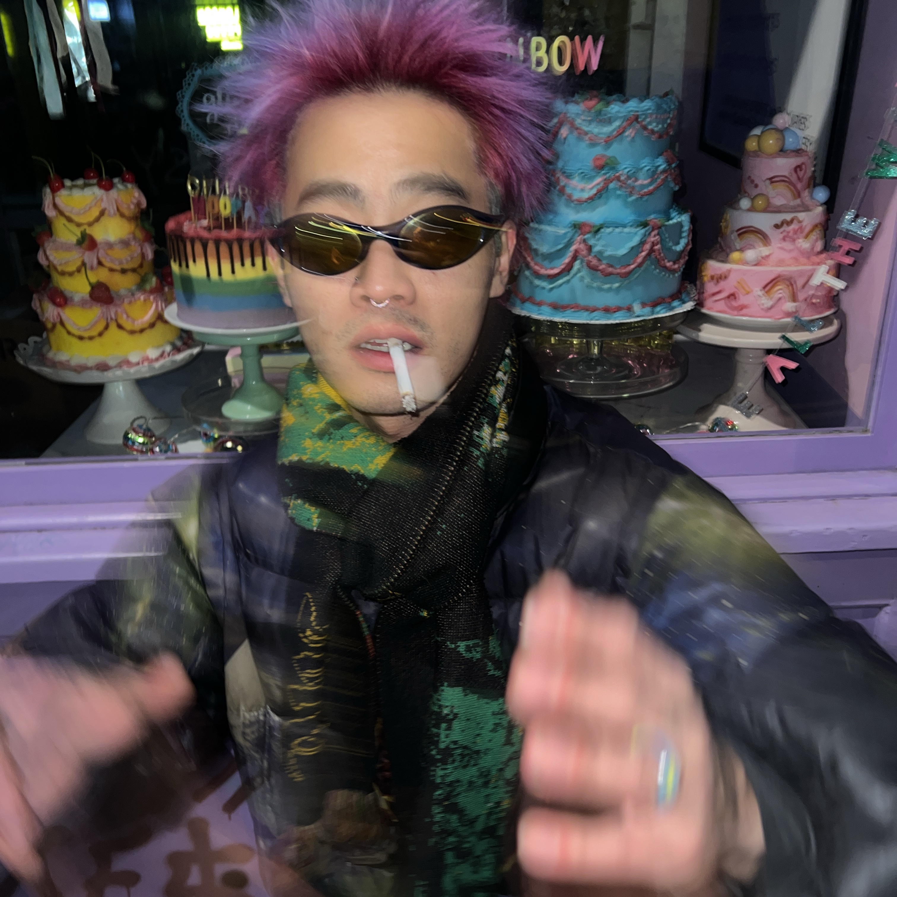 Supreme x Undercover Public Enemy Puffy Jacket Multi-Color - 18SS, Oakley x Satisfy Eye Jacket Dune 착용 스타일 - 1
