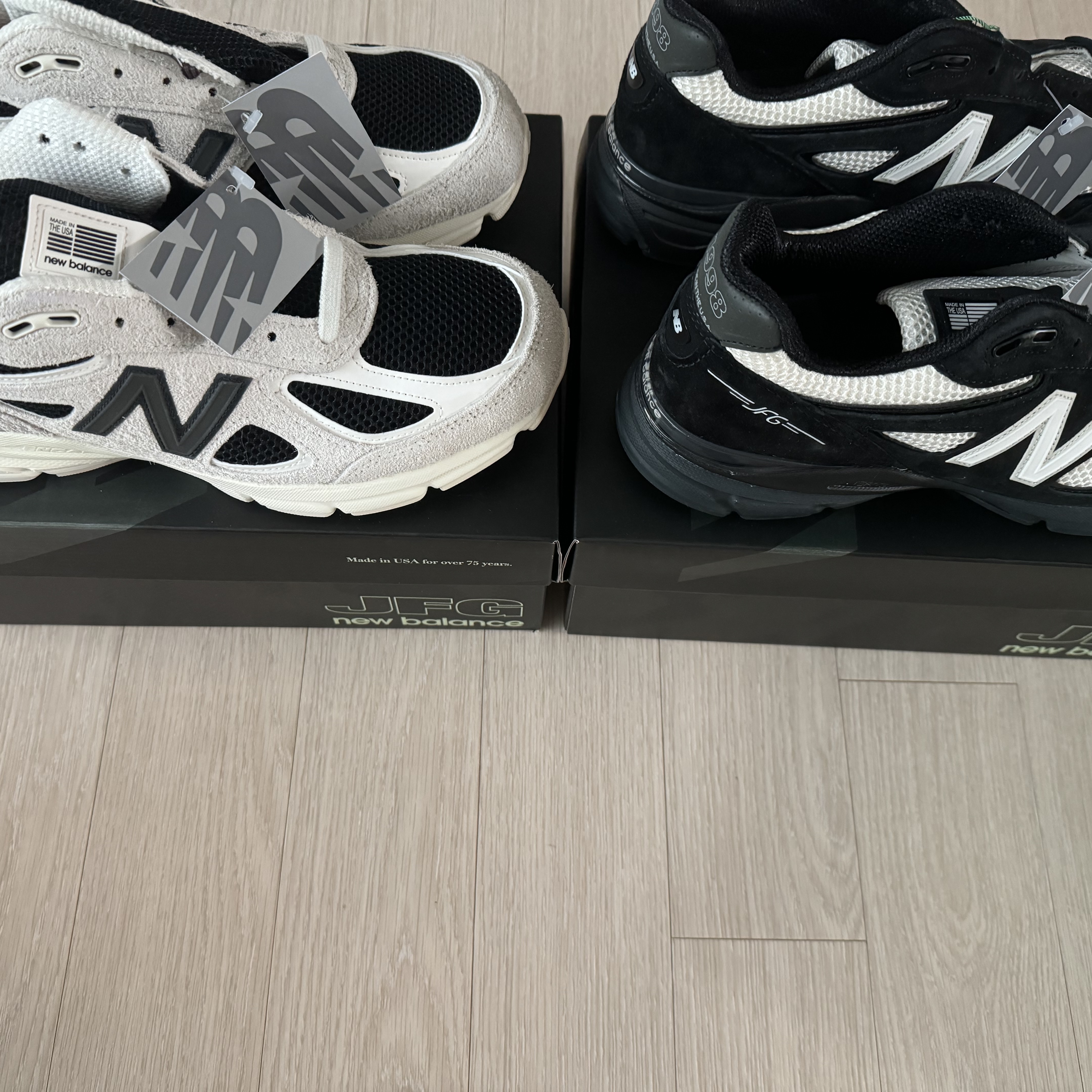 New Balance x Joe Freshgoods 990v4 Made in USA White Black, New Balance x Joe Freshgoods 990v4 Made in USA Black White 착용 스타일