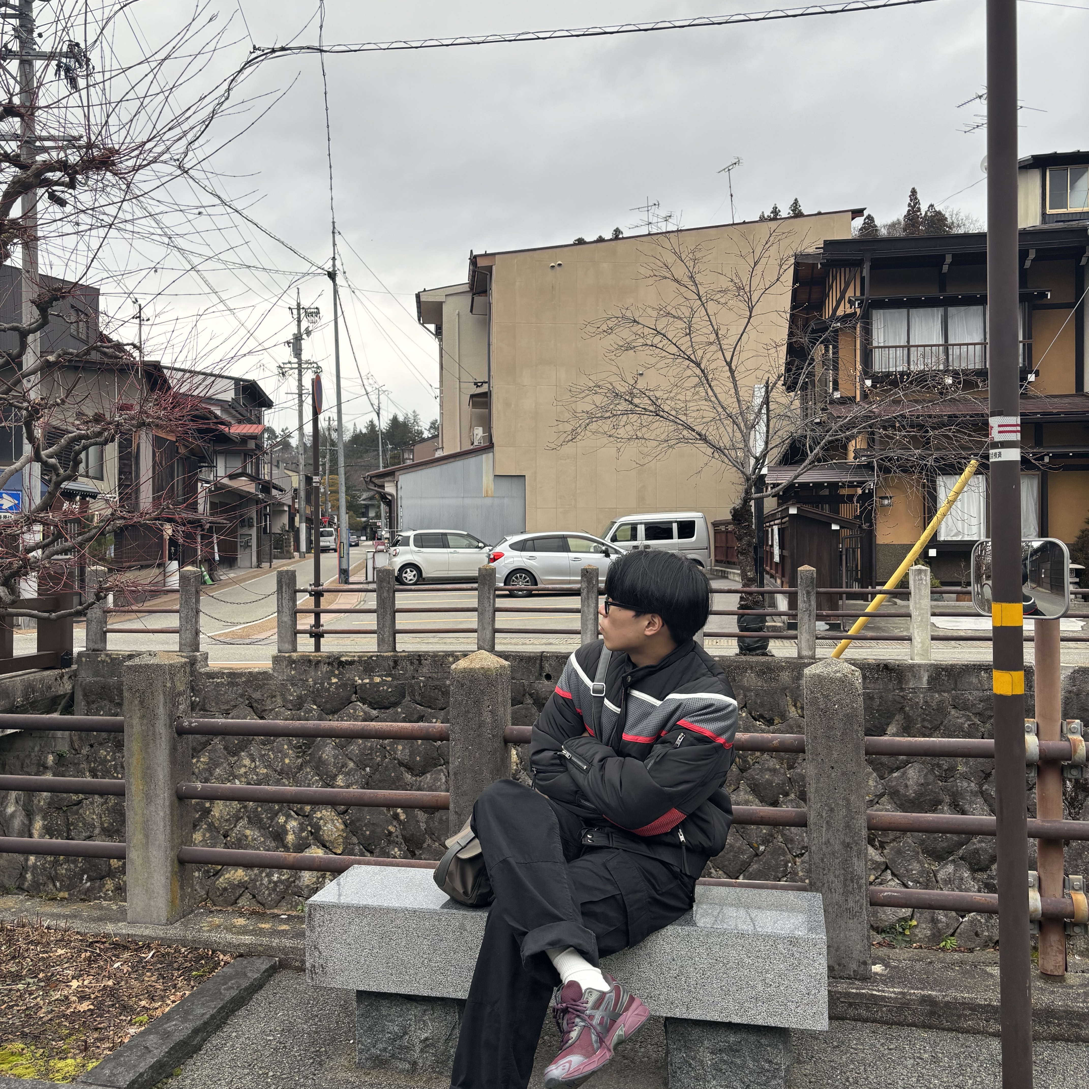 Asics UB2-S Gel-1130 Deep Mars, Carhartt WIP Columbia Ripstop Regular Cargo Pants Black 착용 스타일 - 1