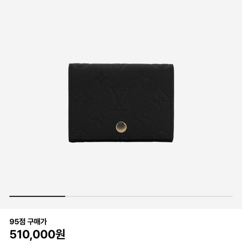 Louis Vuitton Business Card Holder Monogram Embossed Leather Black 착용 스타일