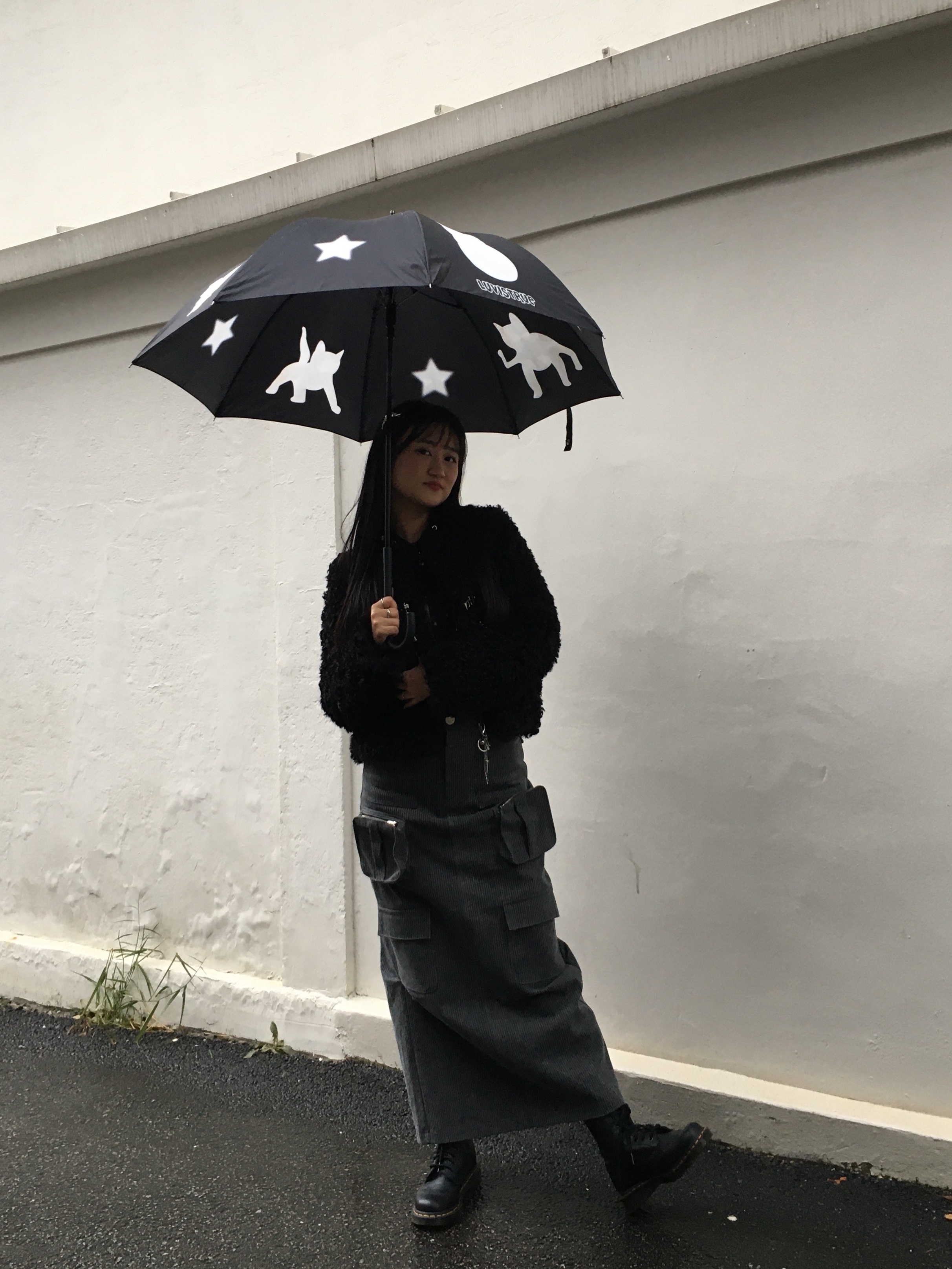 (W) Dr. Martens 1490 Virginia Black 착용 스타일