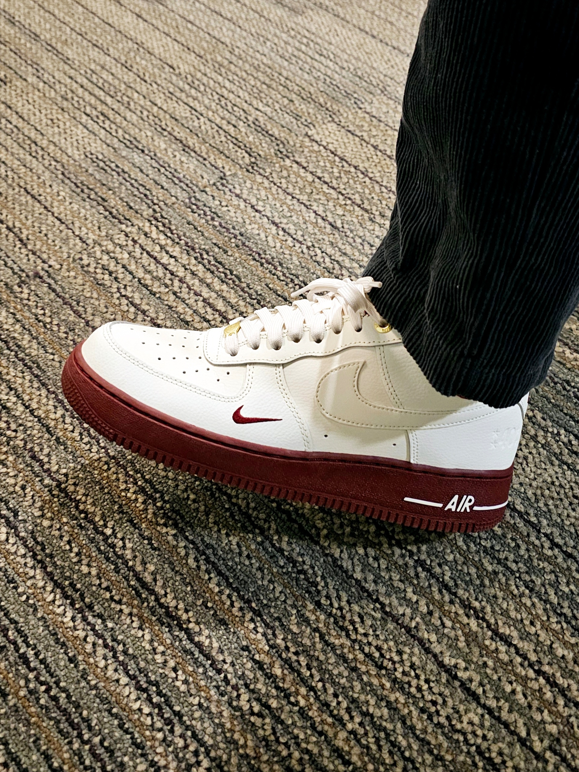 (W) Nike Air Force 1 '07 SE 40th Anniversary Join Forces Sail Team Red 착용 스타일