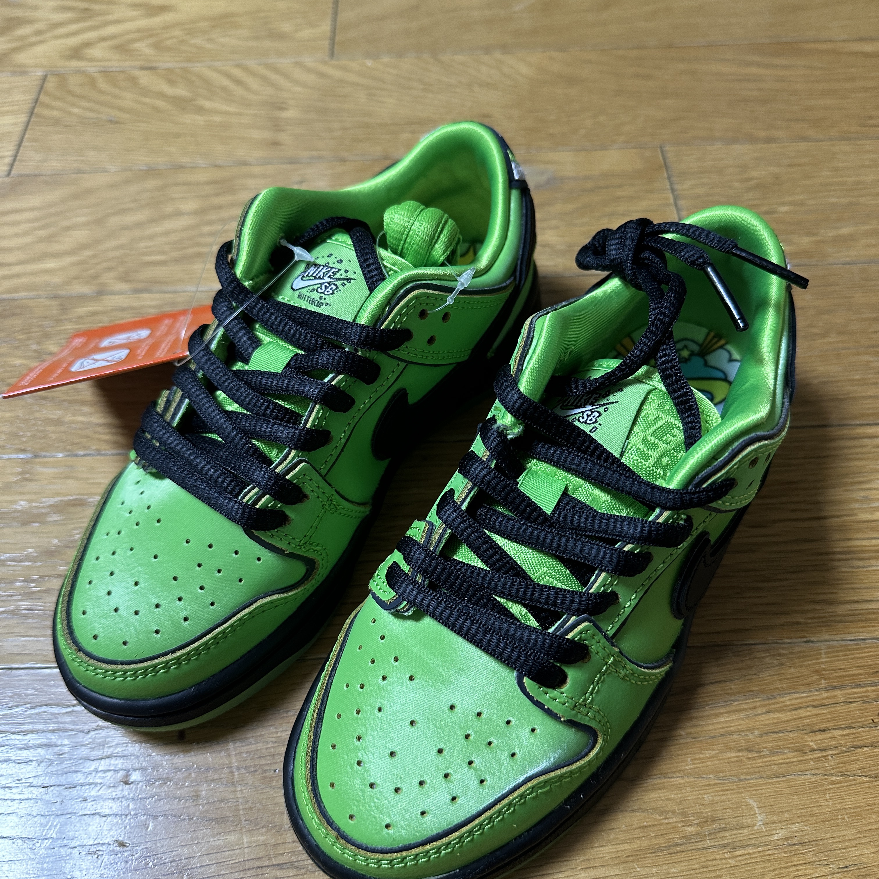 (PS) Nike x The Powerpuff Girls SB Dunk Low Pro QS Buttercup 착용 스타일