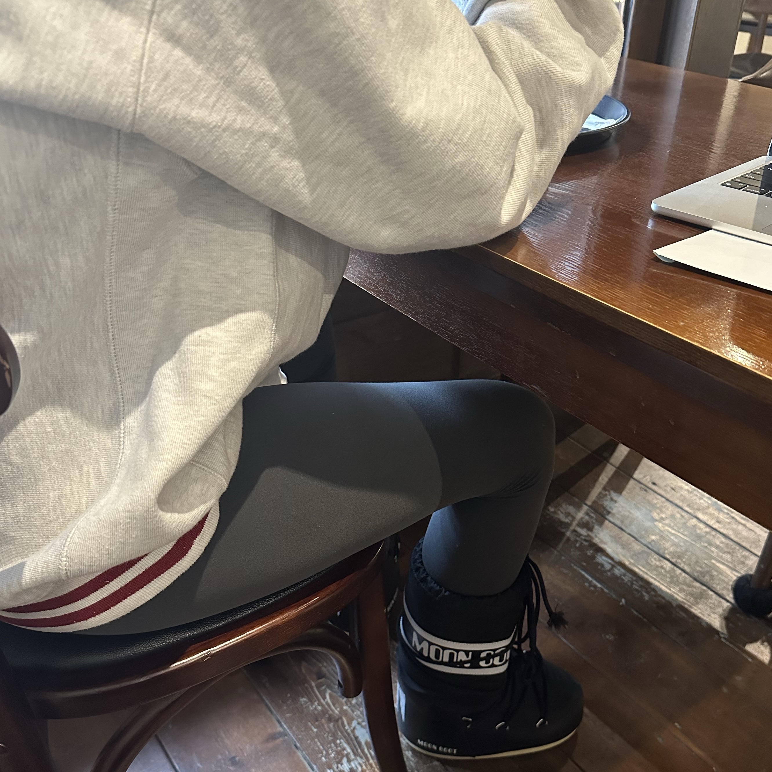 (W) Moon Boot Icon Nylon Boots Black 착용 스타일