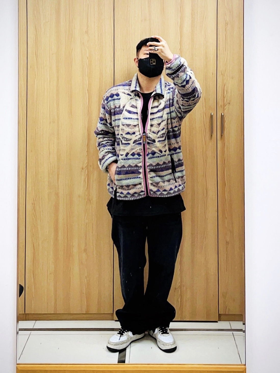 Kapital Ashland Stripe & Bone Fleece Zip Blouson Purple, Nike Air Force 1 Low Retro Cocoa Snake 2018 착용 스타일