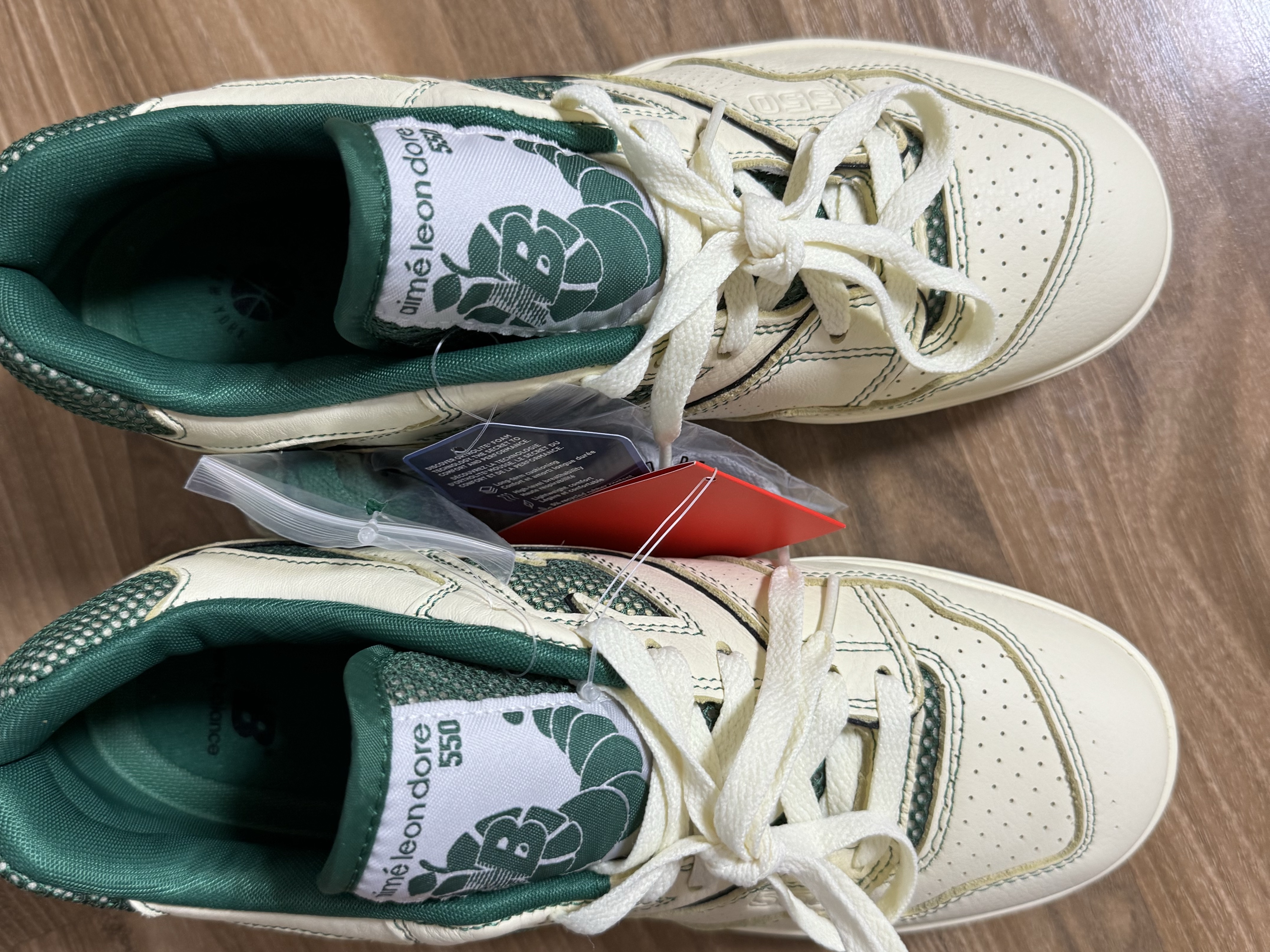 New Balance x Aime Leon Dore 550 Dawn Glow Classic Pine 착용 스타일