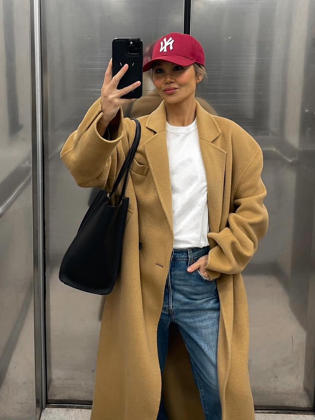 (W) Max Mara Madame 101801 Icon Coat Camel, (W) Max Mara Manuela Icon Coat Camel 착용 스타일 - 4