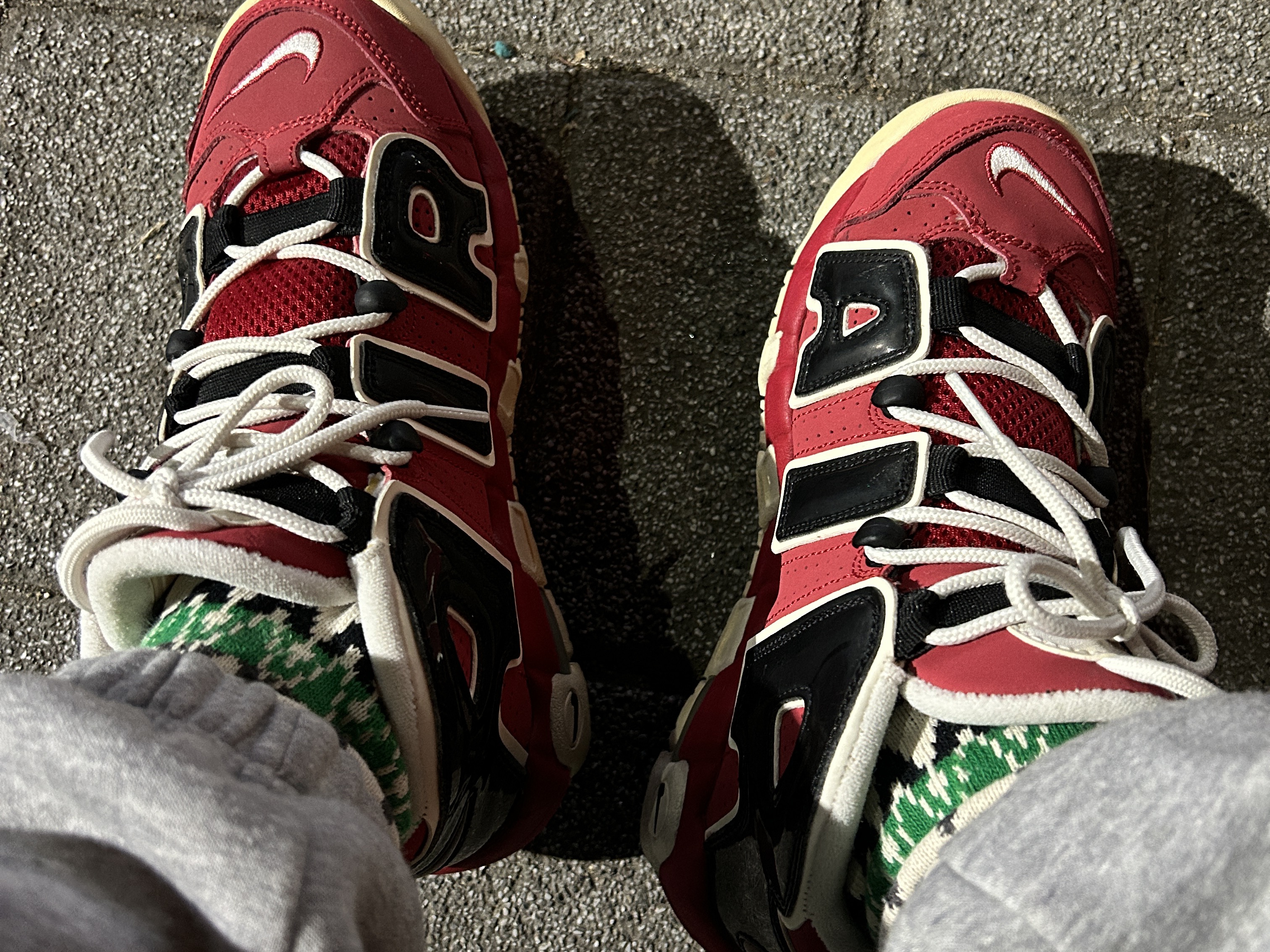 Nike Air More Uptempo 96 Bulls 2017 착용 스타일 - 1