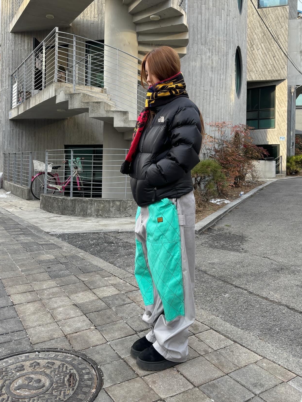 The North Face 1996 Eco Nuptse Jacket Black, The North Face 1996 Eco Nuptse Jacket Black 착용 스타일 - 2
