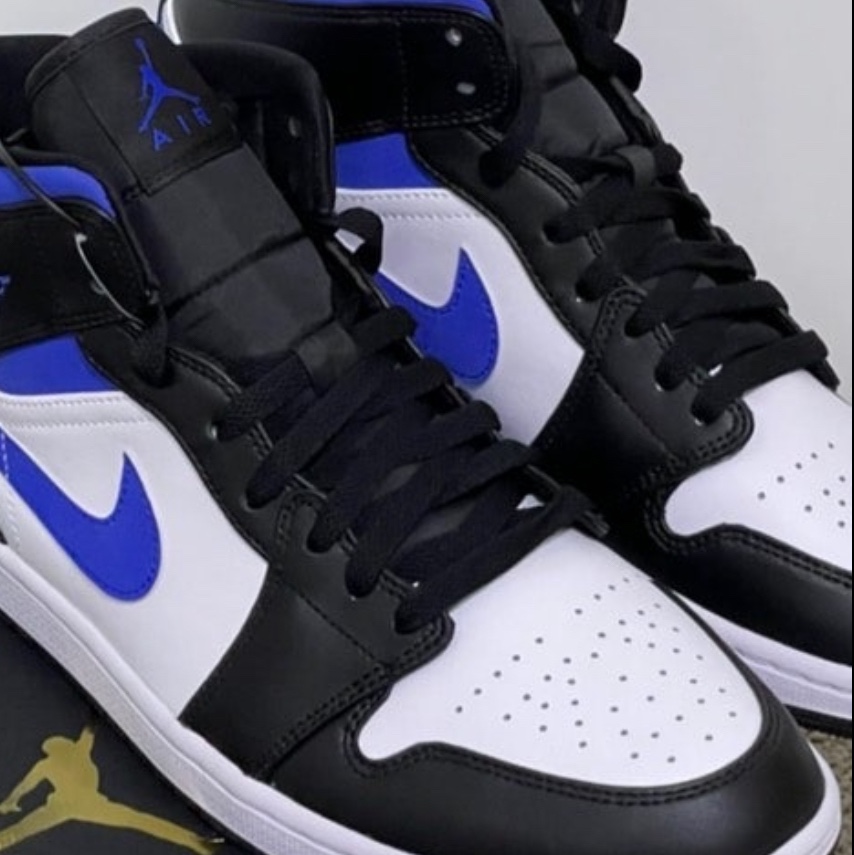Jordan 1 Mid Racer Blue 착용 스타일 - 2