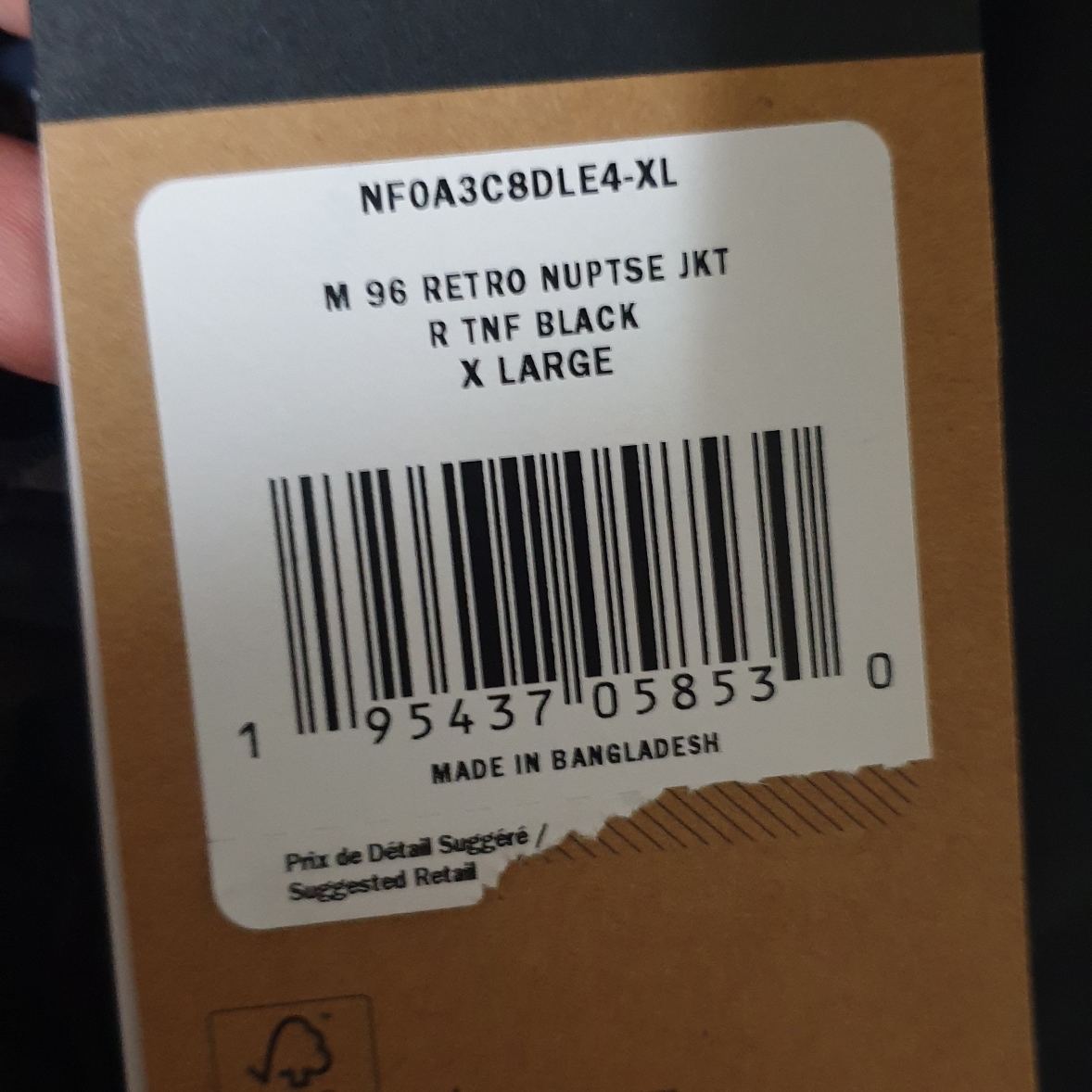 The North Face 1996 Retro Nuptse Down Jacket TNF Black 착용 스타일 - 2