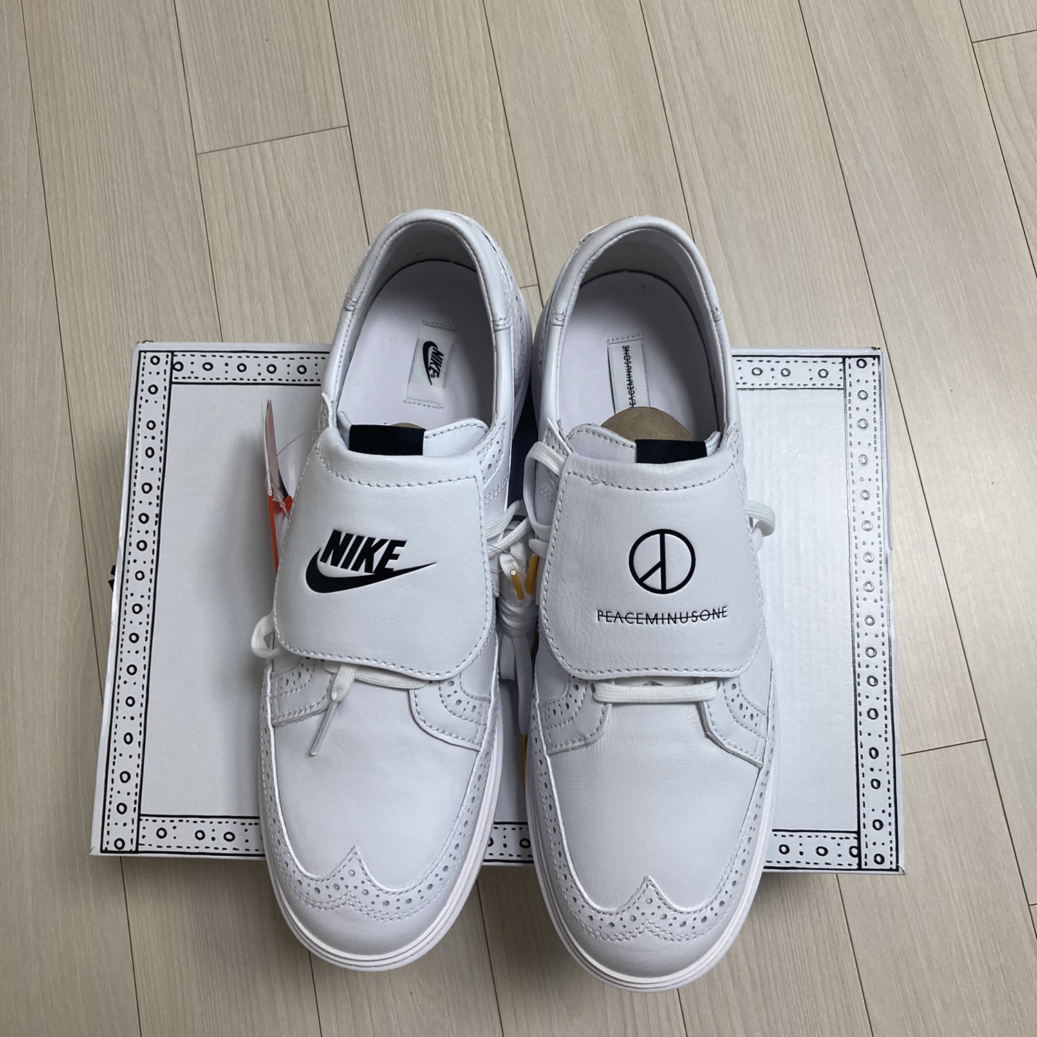 Nike x Peaceminusone Kwondo1 White 착용 스타일