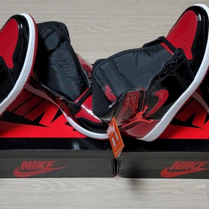 Jordan 1 Retro High OG Patent Bred 착용 스타일