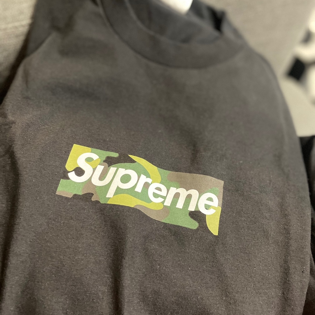 Supreme Box Logo T-Shirt Black - 23FW 착용 스타일