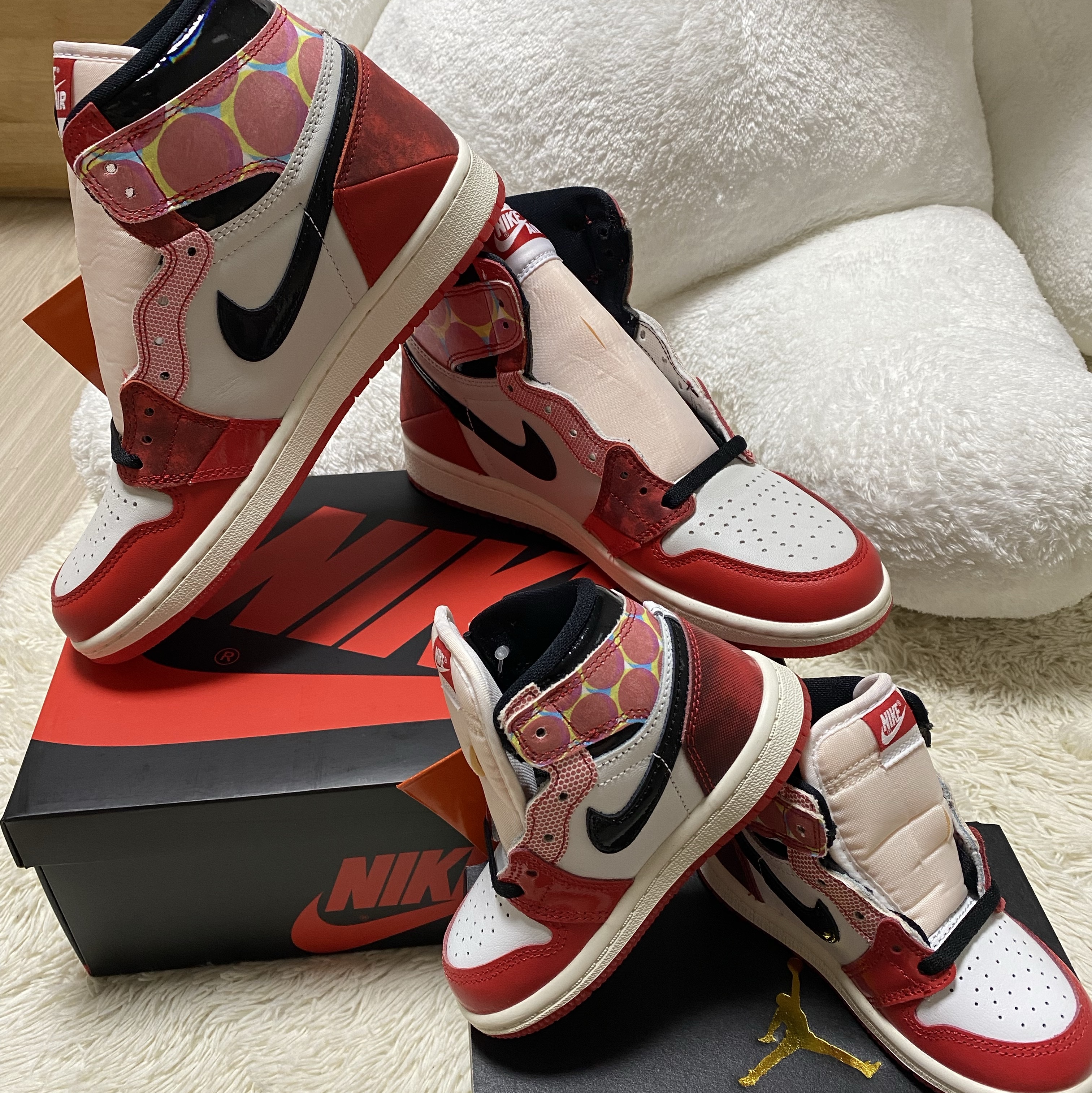 Jordan 1 Retro High Spider-Man Next Chapter, (TD) Jordan 1 Retro High Spider-Man Next Chapter 착용 스타일