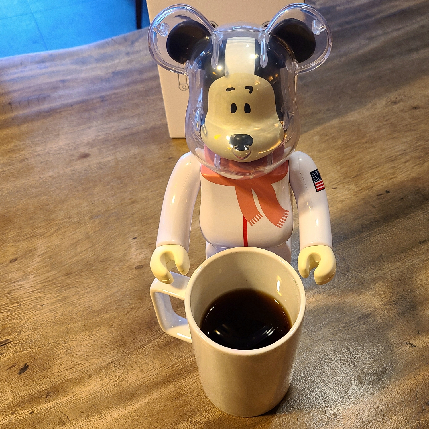 Bearbrick Peanuts Astronauts Snoopy 2023 400% 착용 스타일