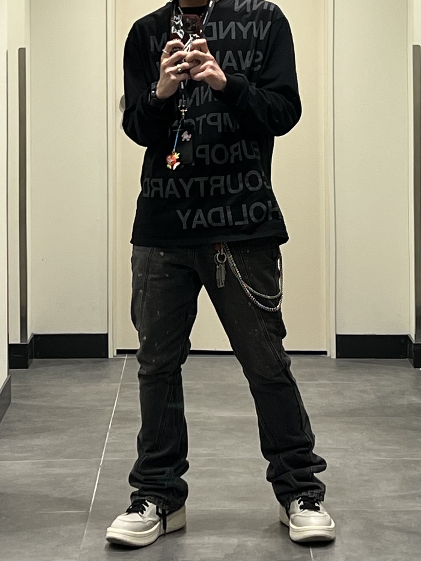 Converse x Drkshdw Turbowpn Pelican 착용 스타일
