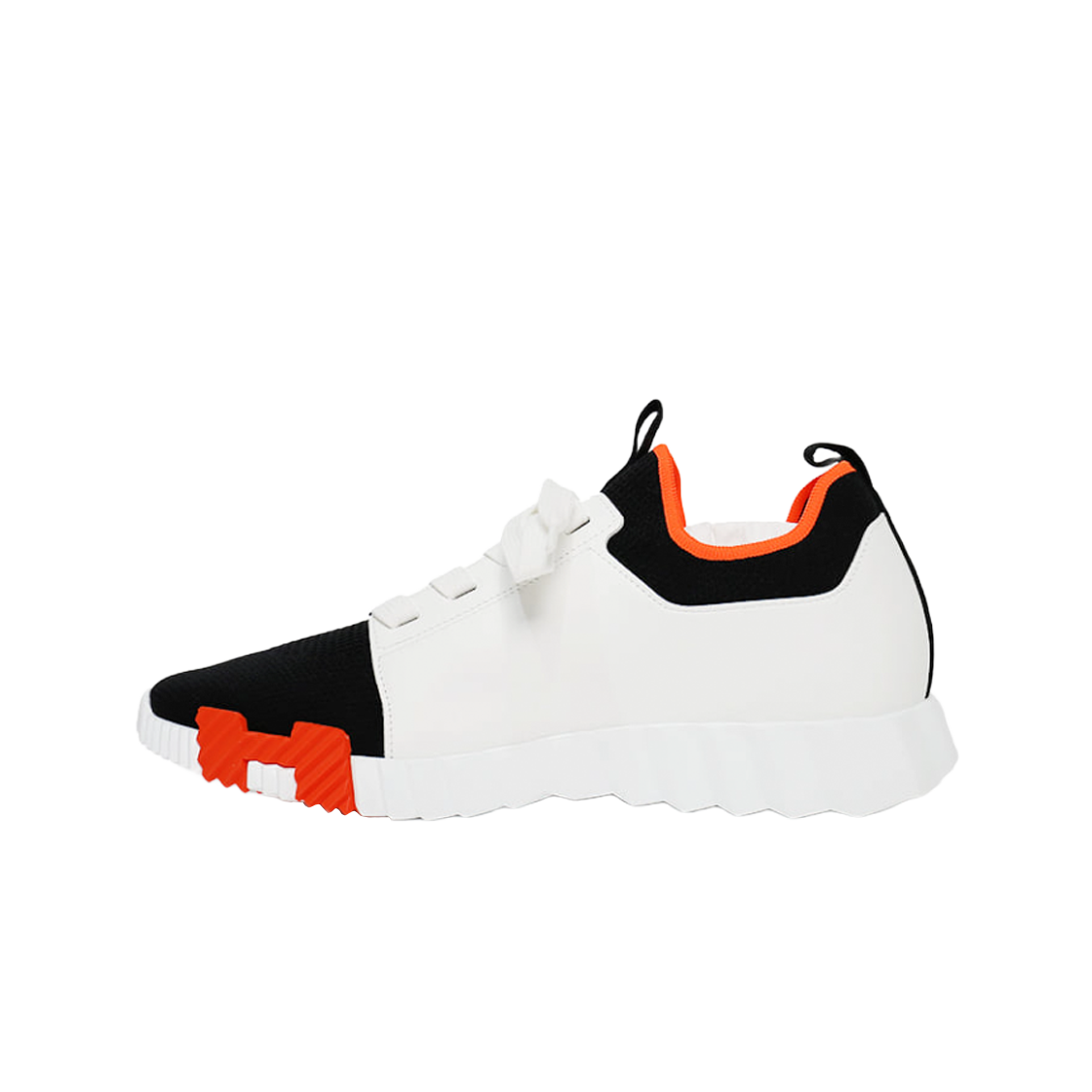 에르메스 디파트 스니커즈 니트 카프스킨 & 누아 블랑(Hermes Depart Sneakers Knit Calfskin & Noir Blanc) - 2