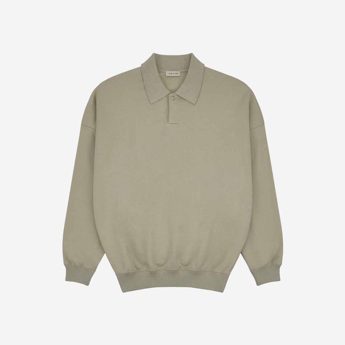 Fear of God Fleece Polo Dusty Beige 상세 이미지 1