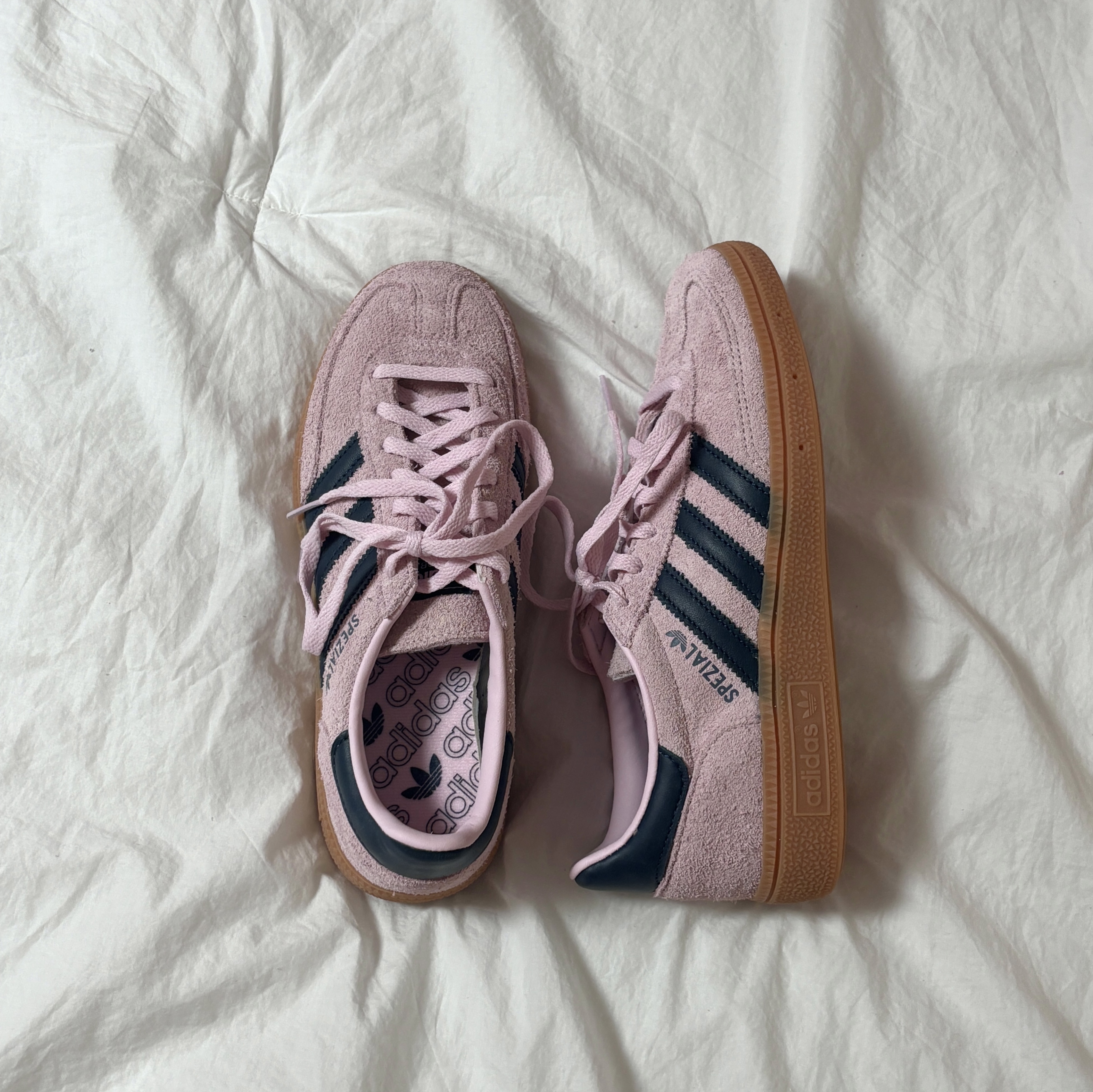 (W) Adidas Spezial Handball Clear Pink 착용 스타일