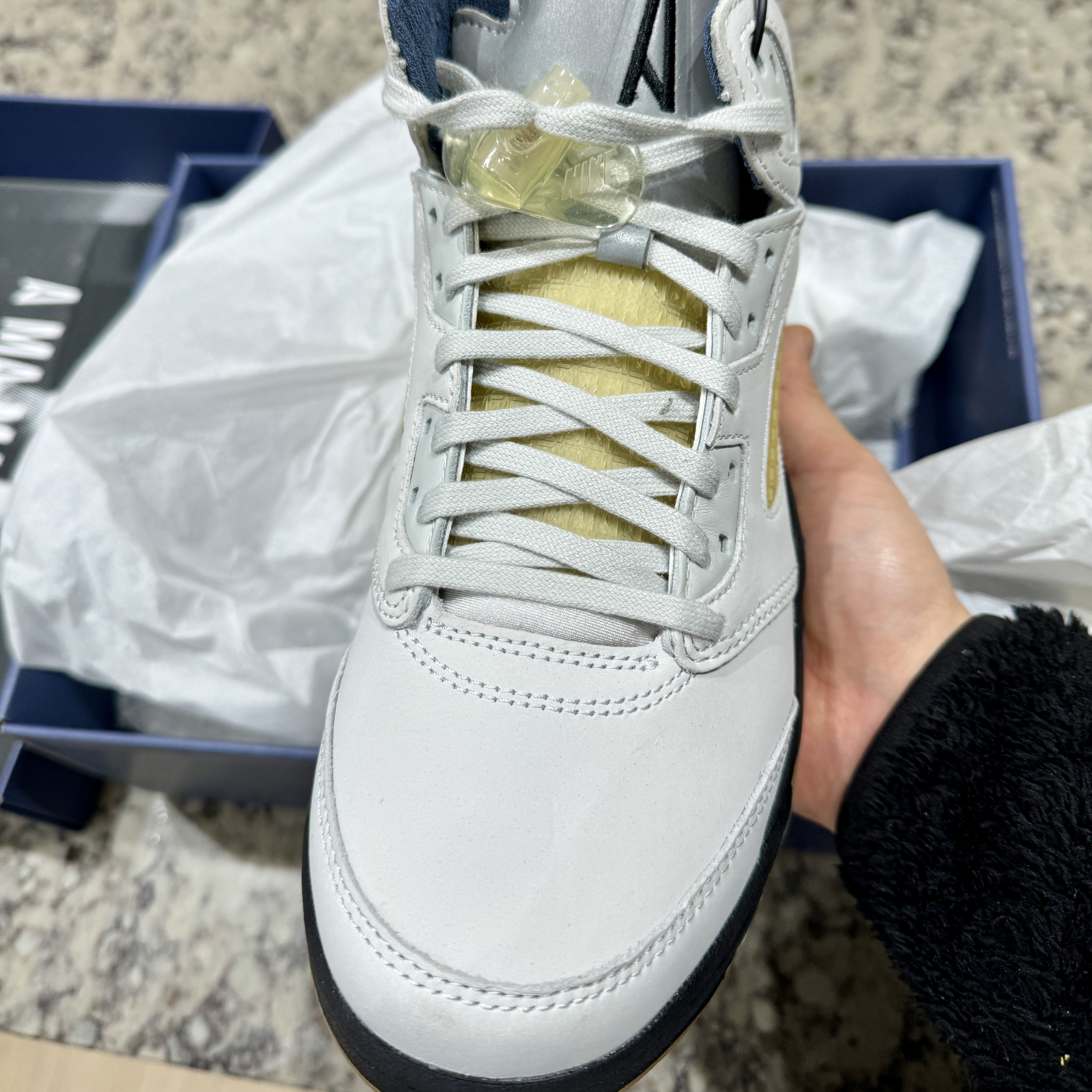 (W) Jordan 5 x A Ma Maniere Retro Dawn 착용 스타일 - 3