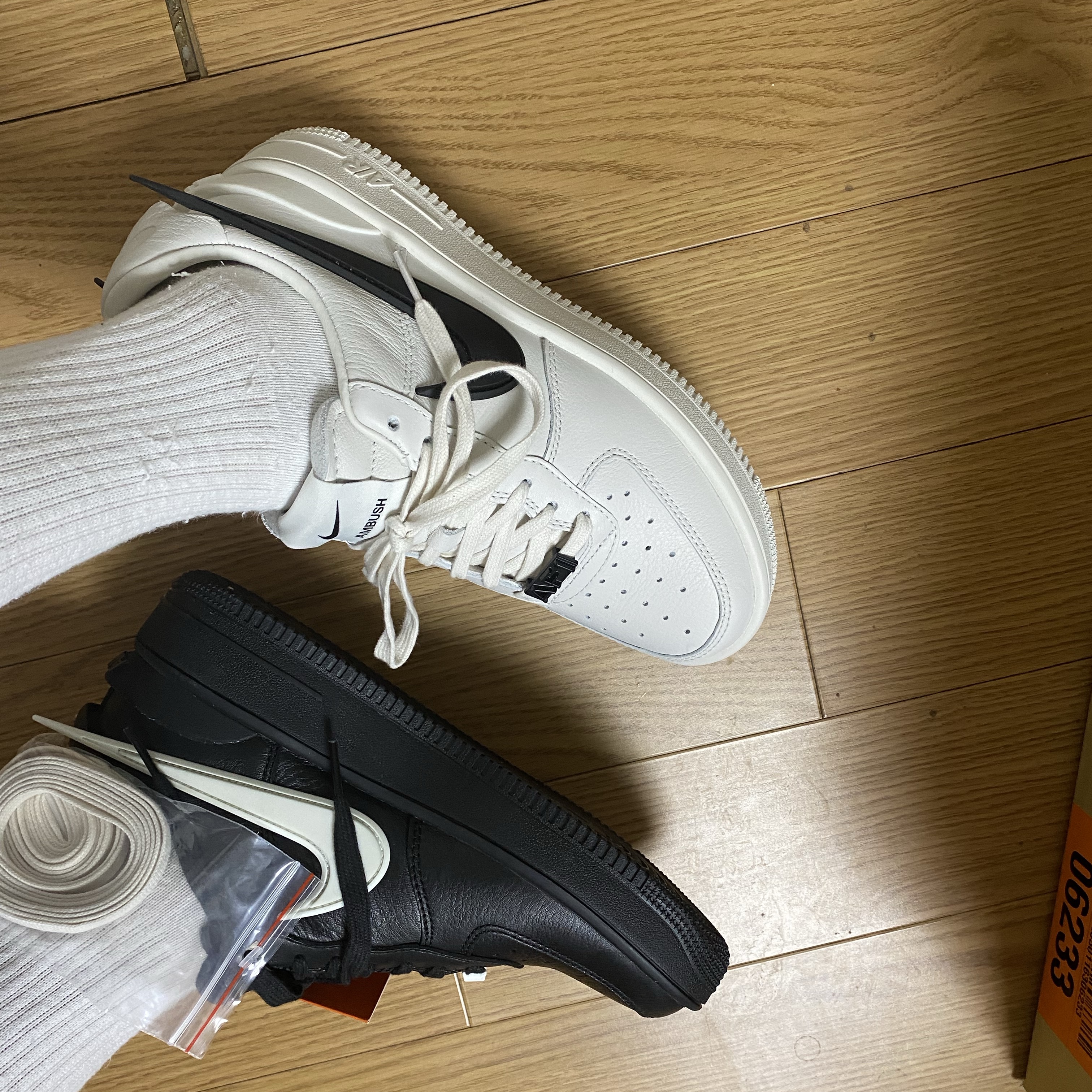 Nike x Ambush Air Force 1 Low SP Phantom 착용 스타일