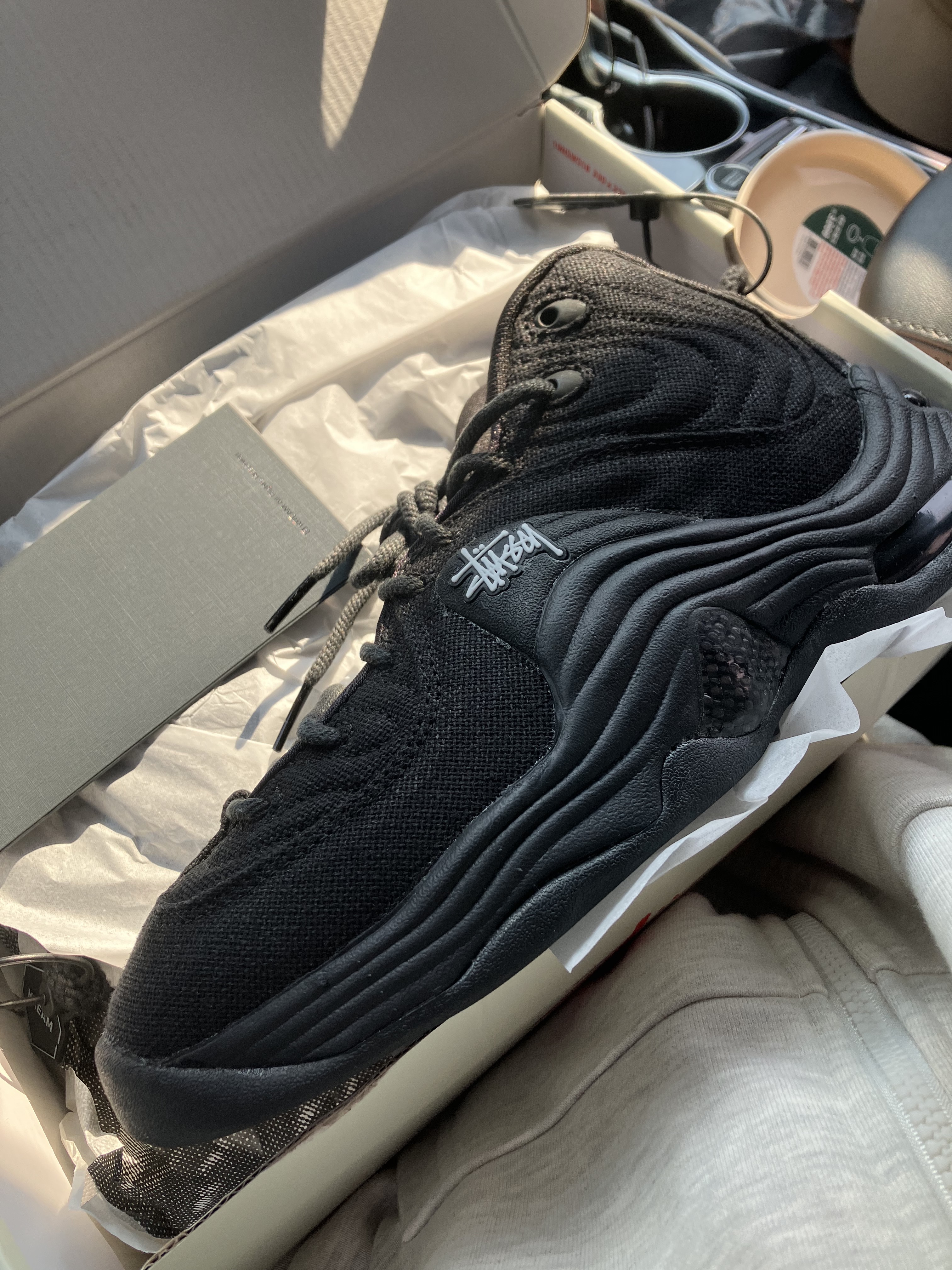 Nike x Stussy Air Penny II Black 착용 스타일 - 1