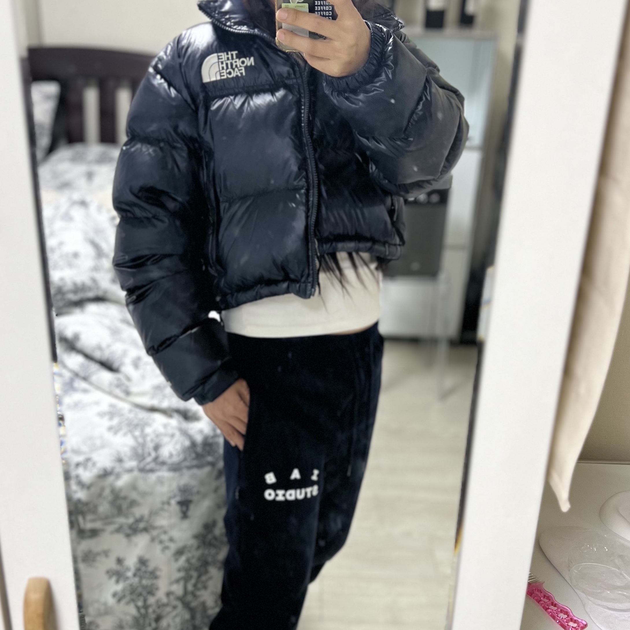 IAB Studio Sweatpants Navy - 21SS 착용 스타일 - 2