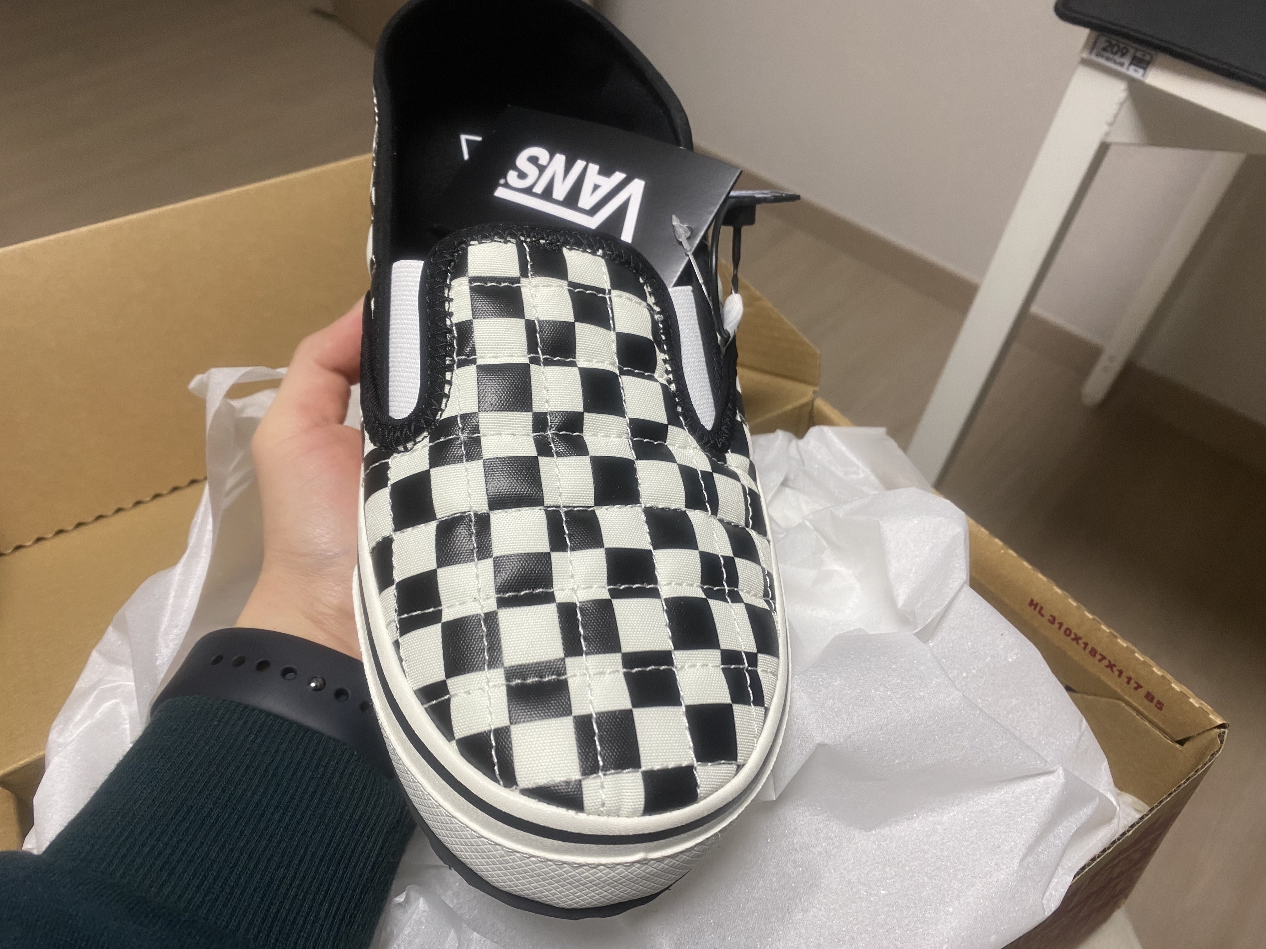Vans Slip-er 2 Checkerboard 착용 스타일 - 2