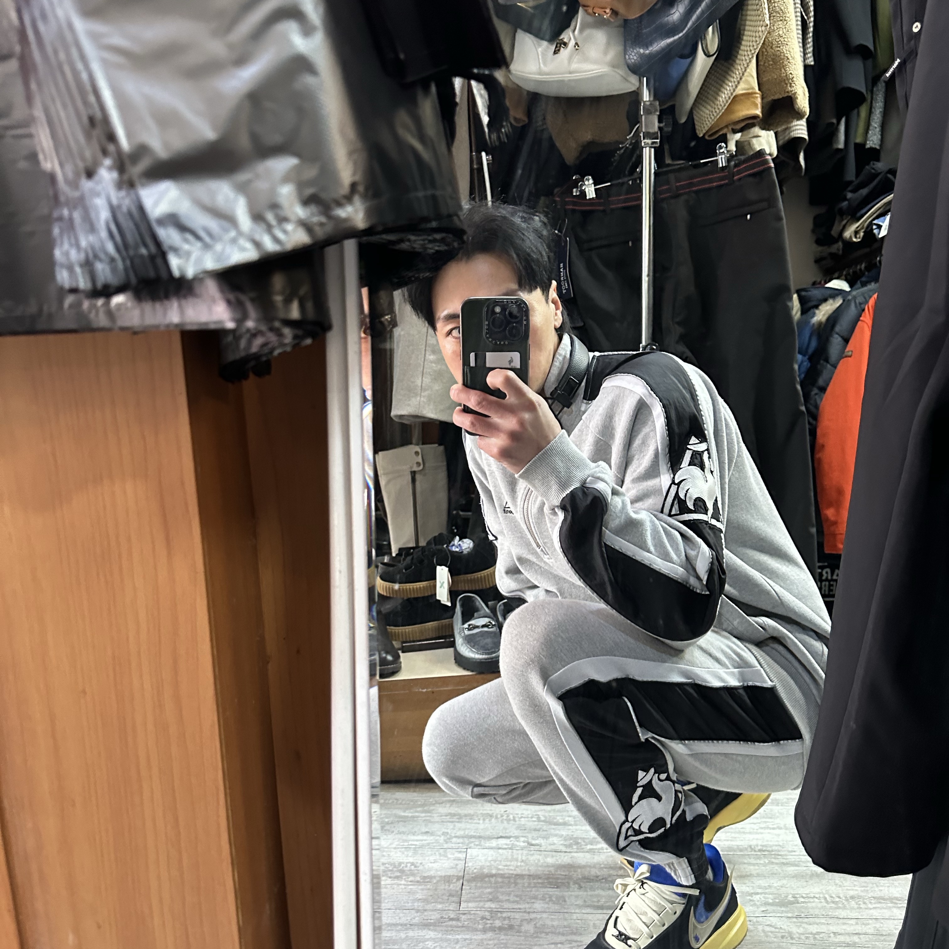 나이키 x 언인터럽티드 르브론 20 EP 블랙 하이퍼 로얄, 마샬 메이저 4 블랙(국내 정식 발매 제품) 착용 스타일