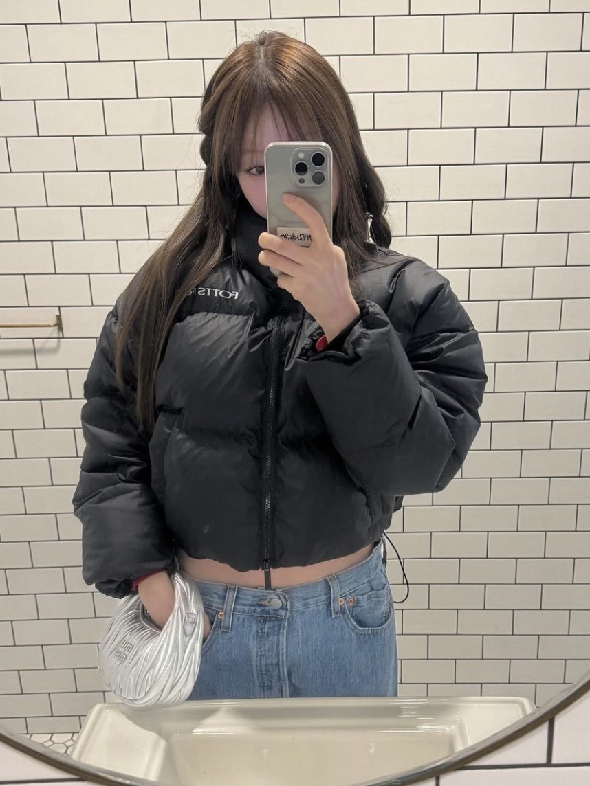 Miu Miu Wander Matelasse Nappa Leather Mini Hobo Bag Silver 착용 스타일