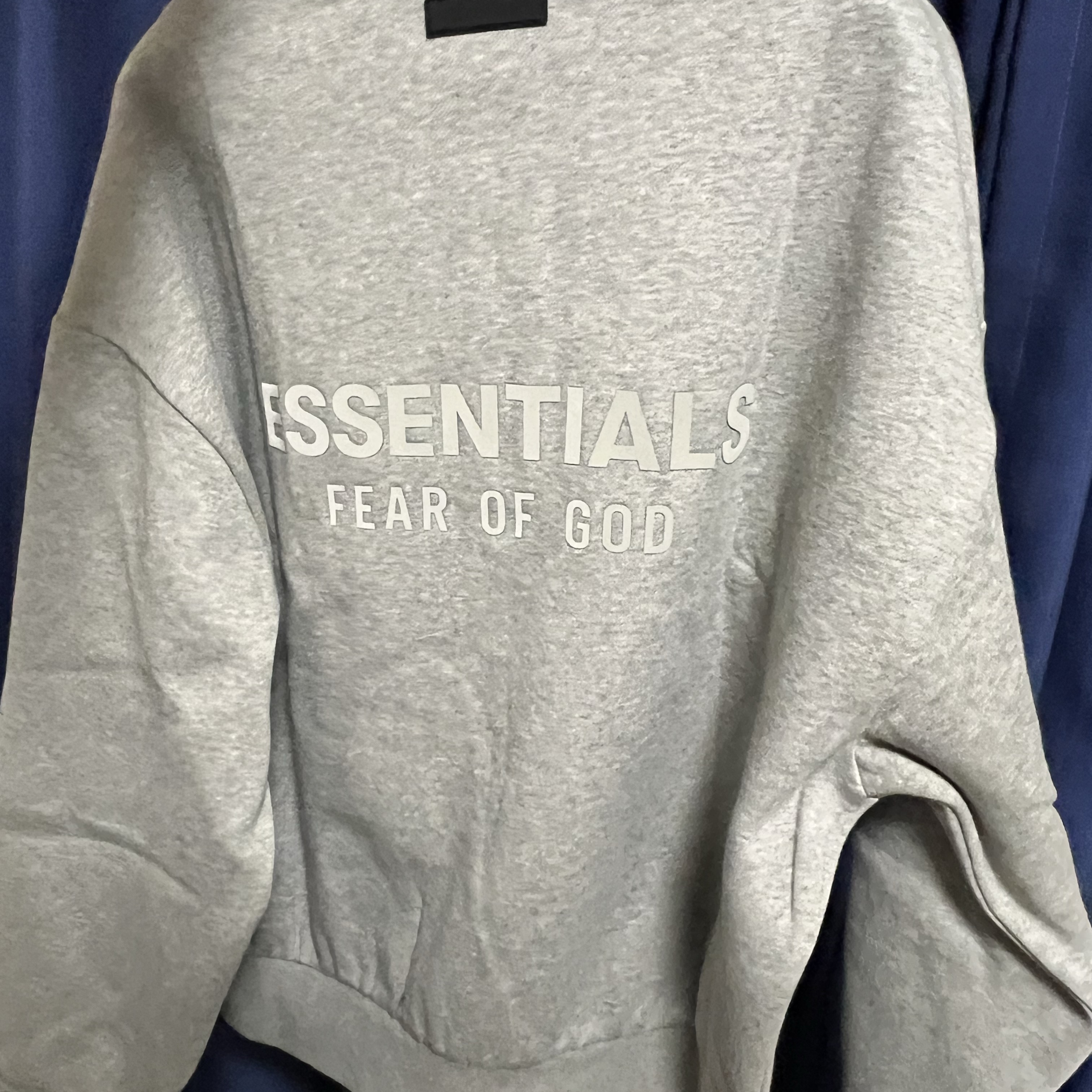 Essentials Longsleeve Polo Dark Heather Oatmeal - 24SS 착용 스타일 - 2