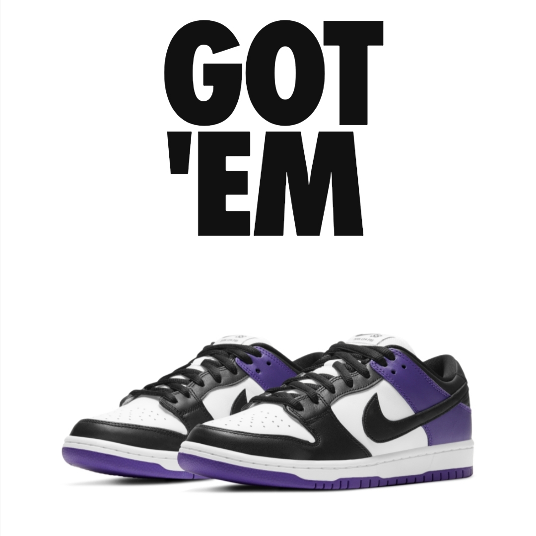 Nike SB Dunk Low Pro Court Purple 착용 스타일
