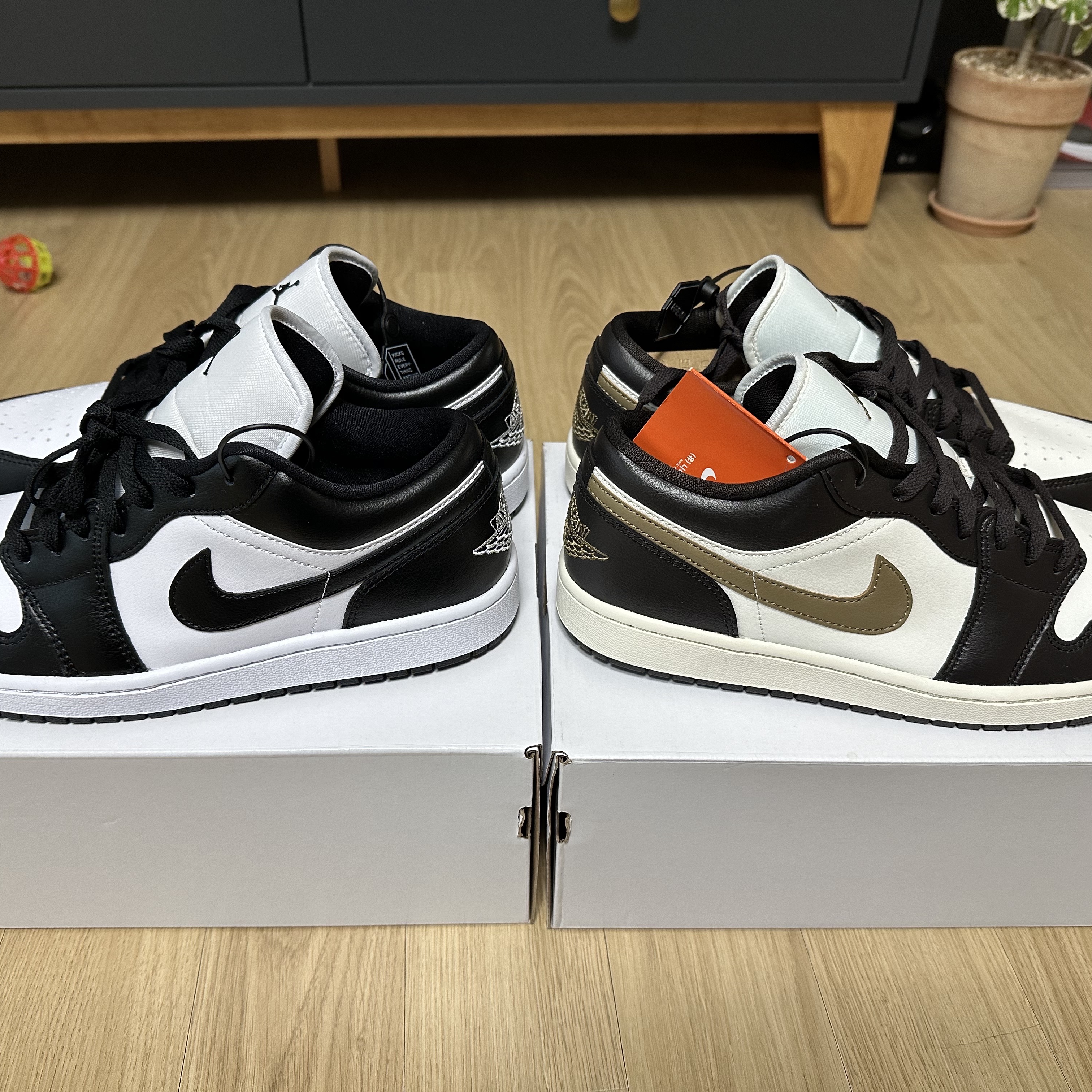 (W) Jordan 1 Low Black and White 착용 스타일 - 3