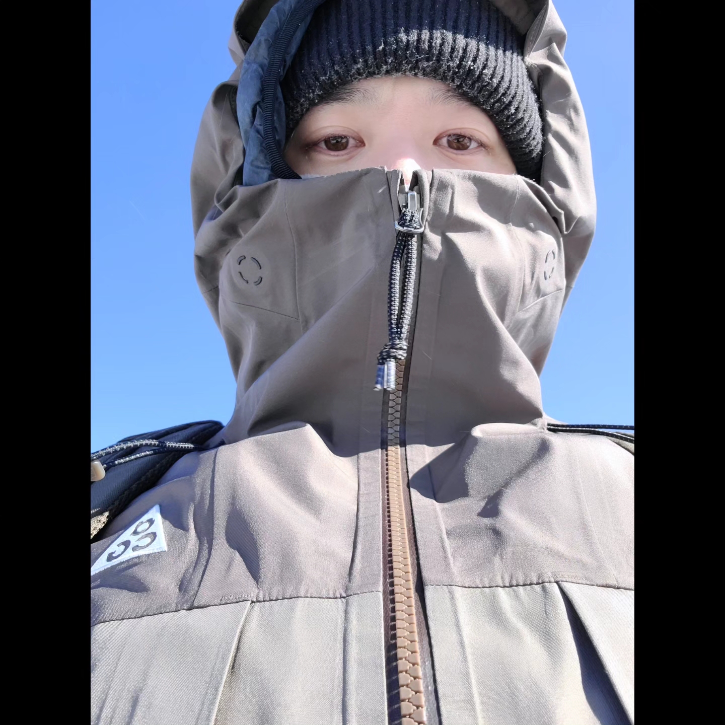 Nike ACG Polartec Wolf Tree Pullover Hoodie Moon Fossil - Asia, Nike ACG Storm-Fit ADV Gore-Tex Misery Ridge Jacket Iron Stone - Asia 착용 스타일 - 1