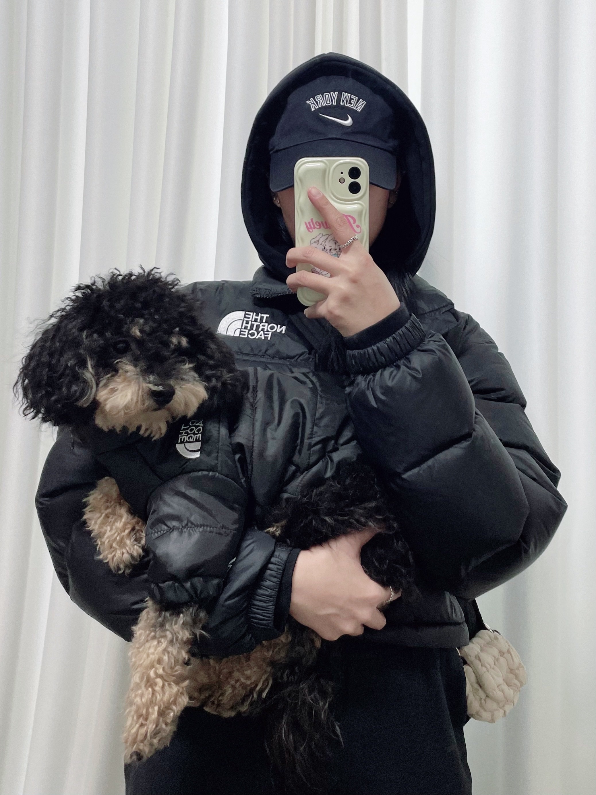 (W) The North Face Nuptse Short Jacket Black, Nike Heritage 86 Wordmark Swoosh MLB New York Yankees Adjustable Hat Navy 착용 스타일 - 2